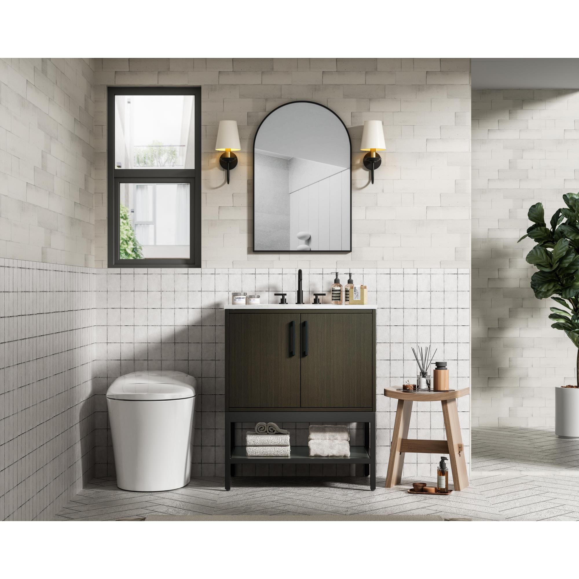 Shown in Mocha Brown finish