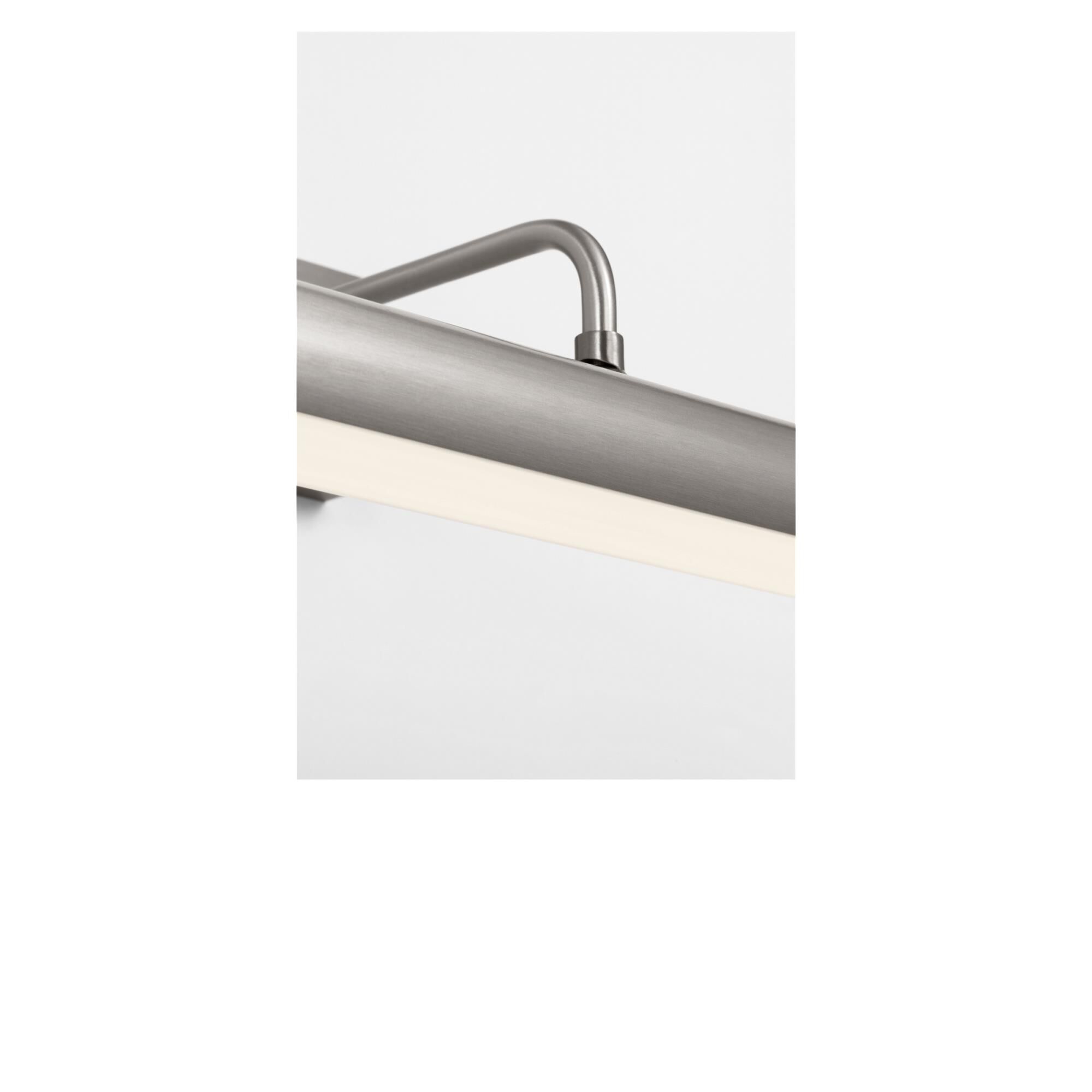 Shown in Brushed Nickel finish and White Acrylic Diffuser shade