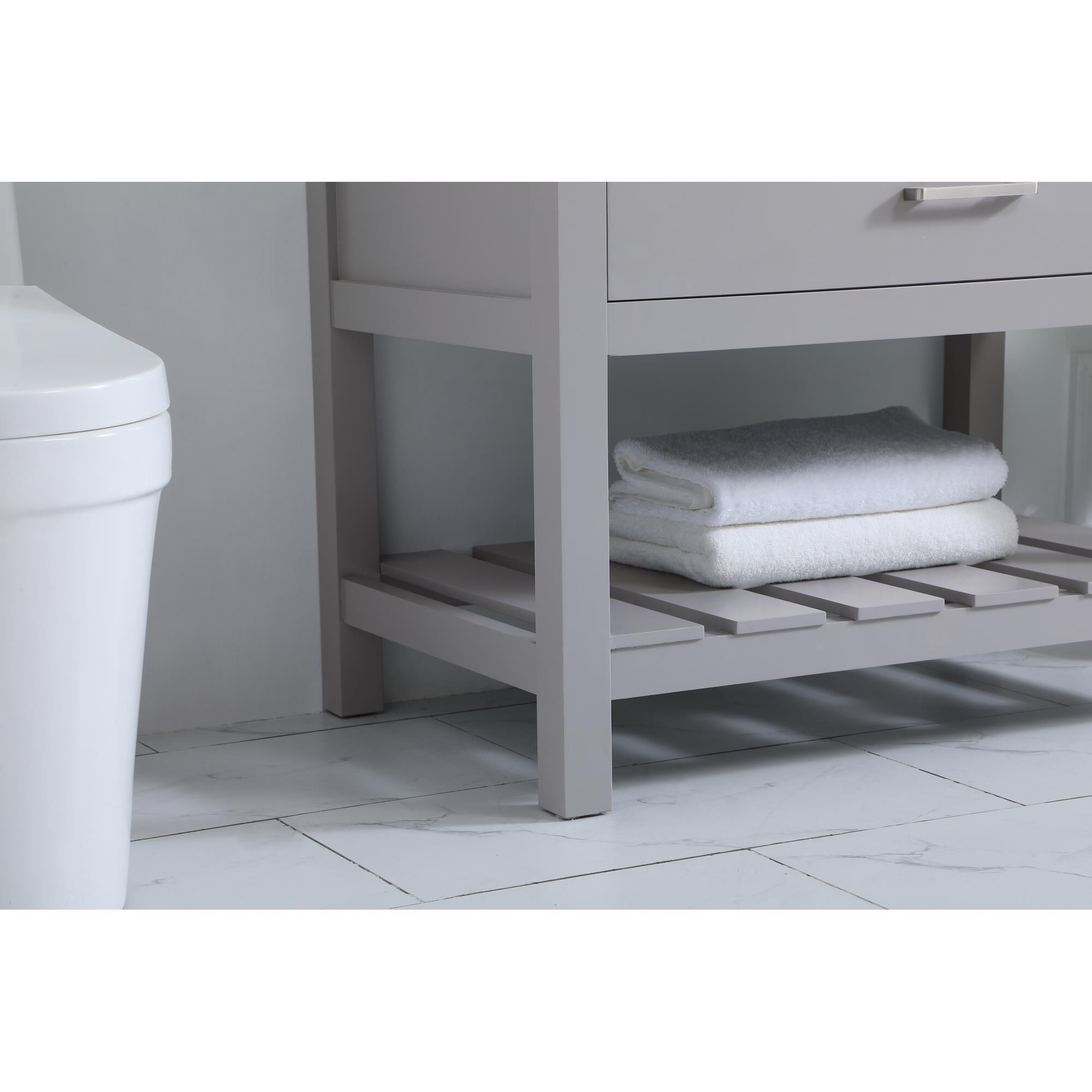 Shown in Grey finish and With Backsplash accent