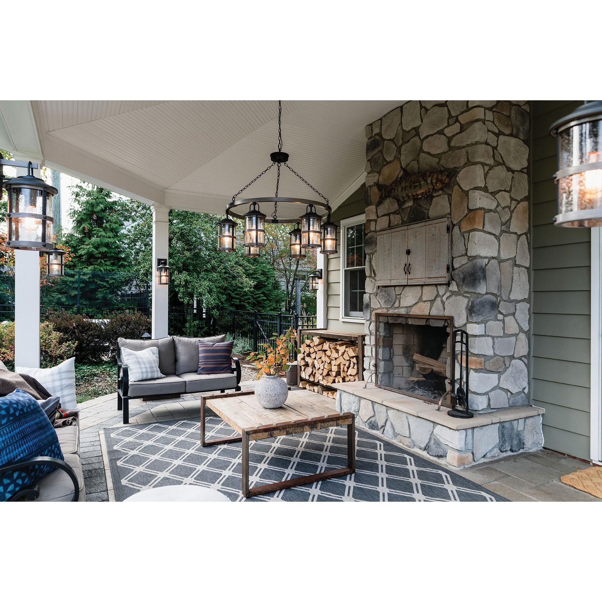 Lakehouse 29 Inch Tall 6 Light Outdoor Hanging Lantern by Hinkley Lighting