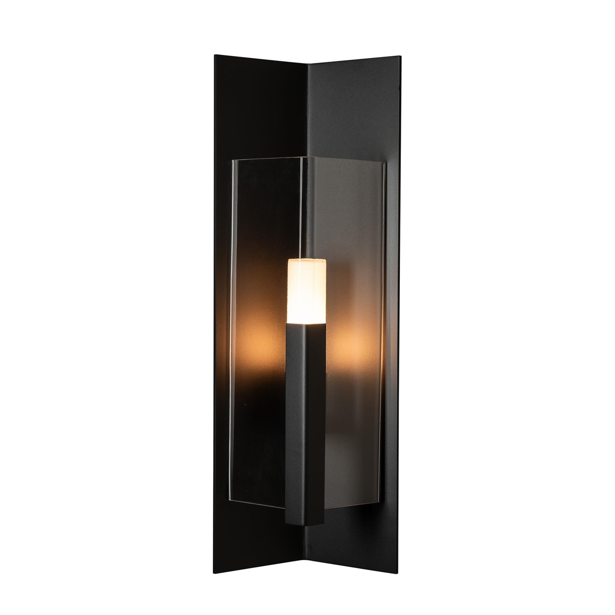 Shown in Coastal Black finish and Clear glass
