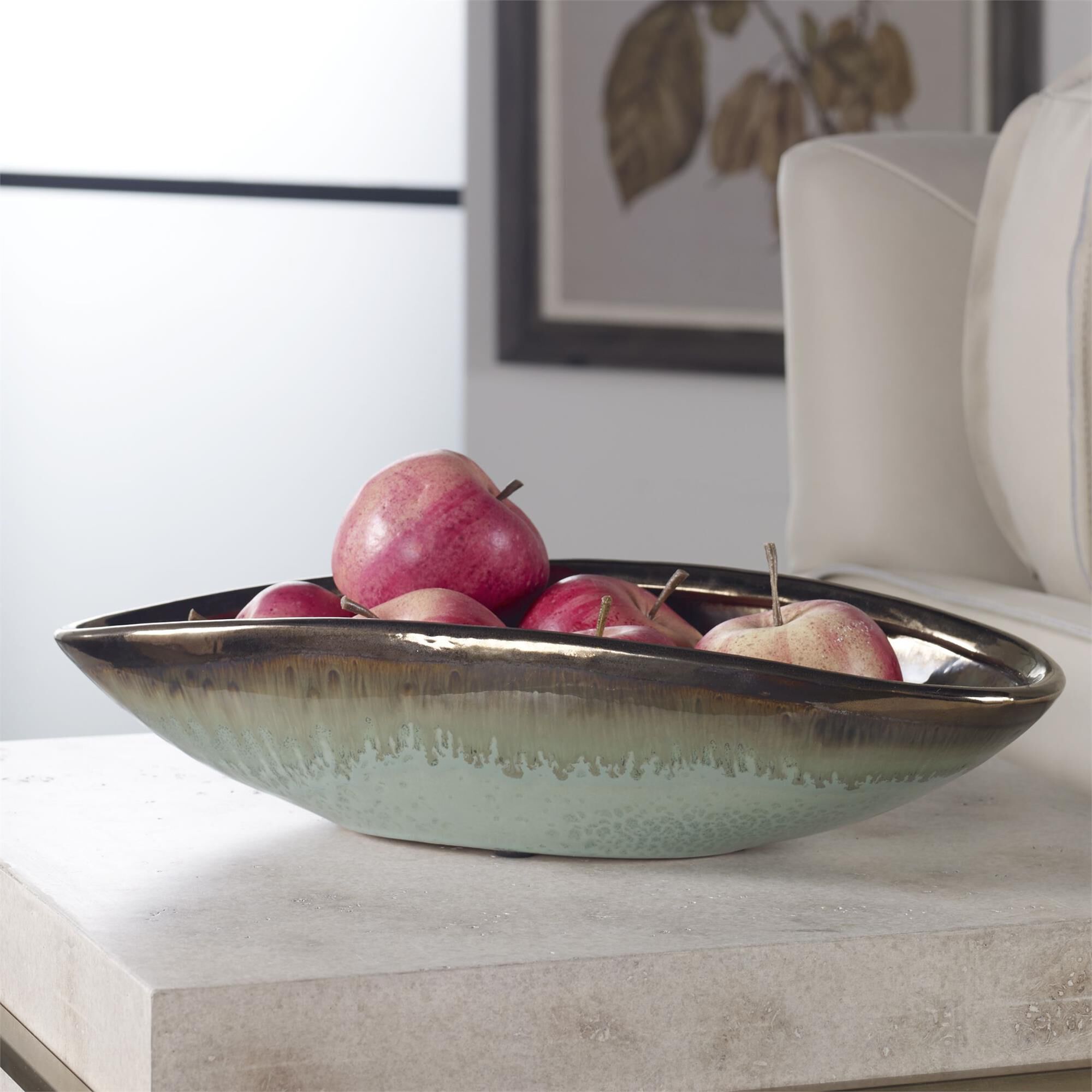 Uttermost Iroquois Green Glaze Bowl Bowl by Uttermost