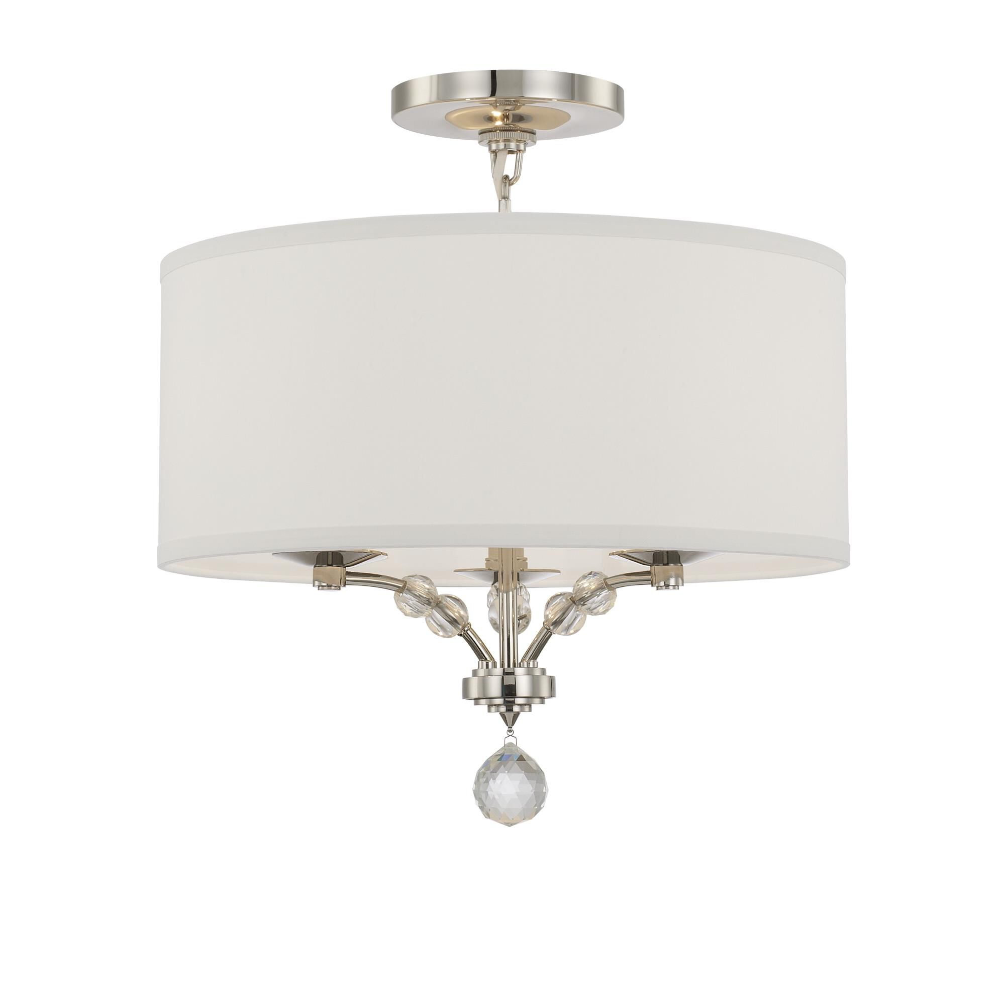 Mirage 18 Inch 3 Light Semi Flush Mount by Crystorama
