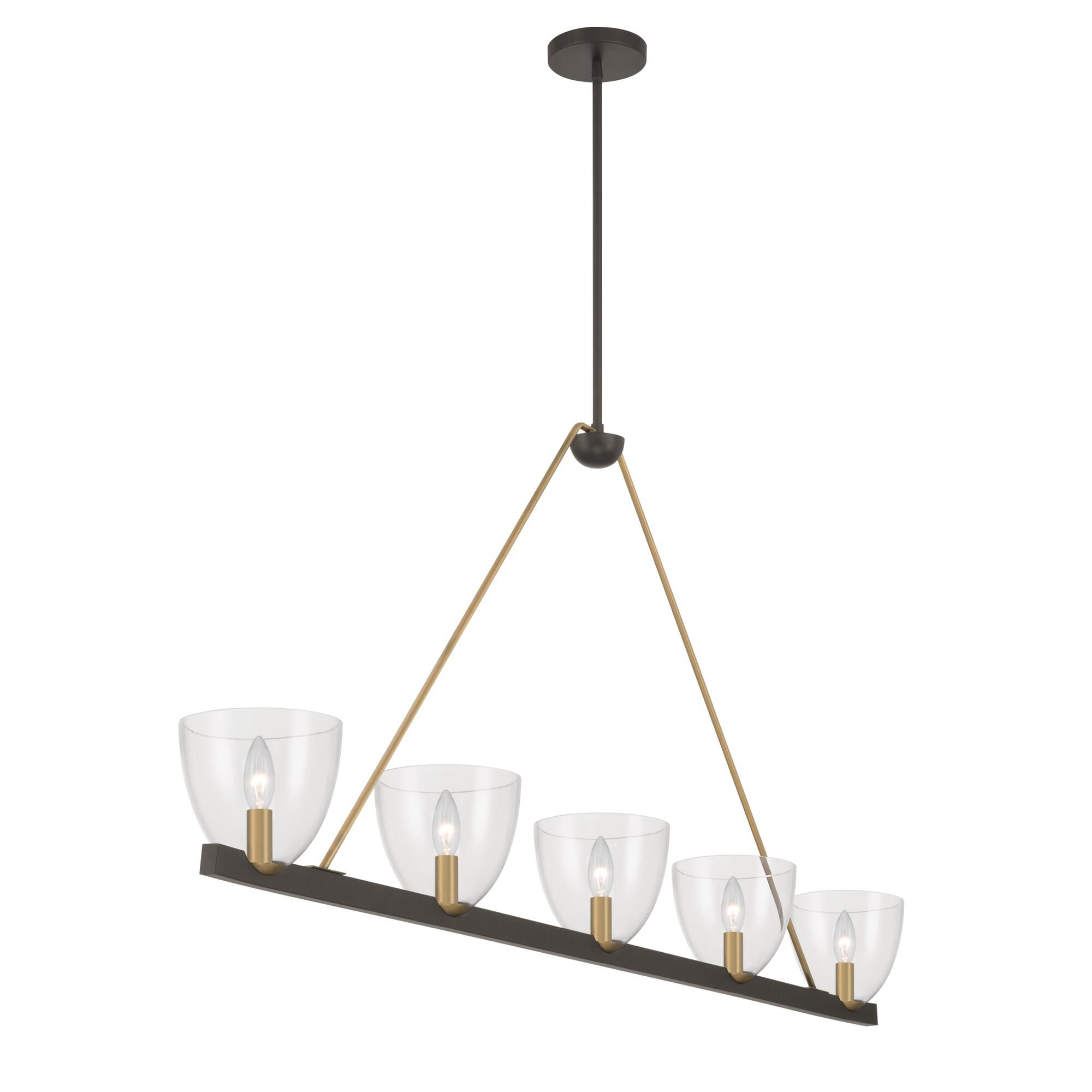 Shown in Dark Bronze finish and Clear glass