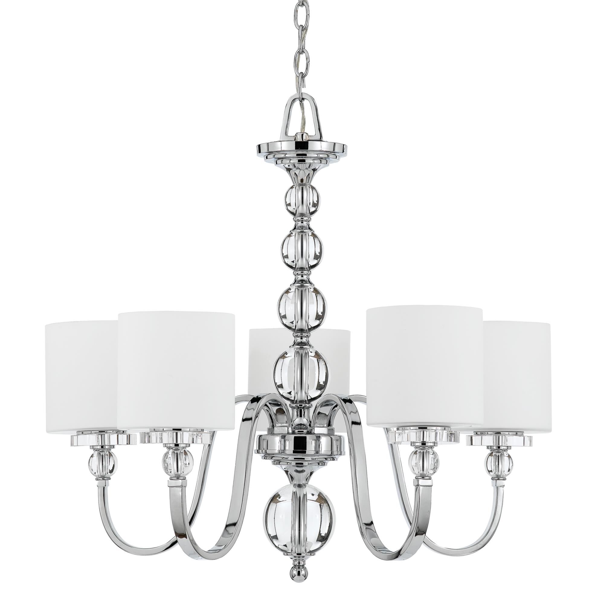 Shown in Polished Chrome finish and Opal Etched glass 