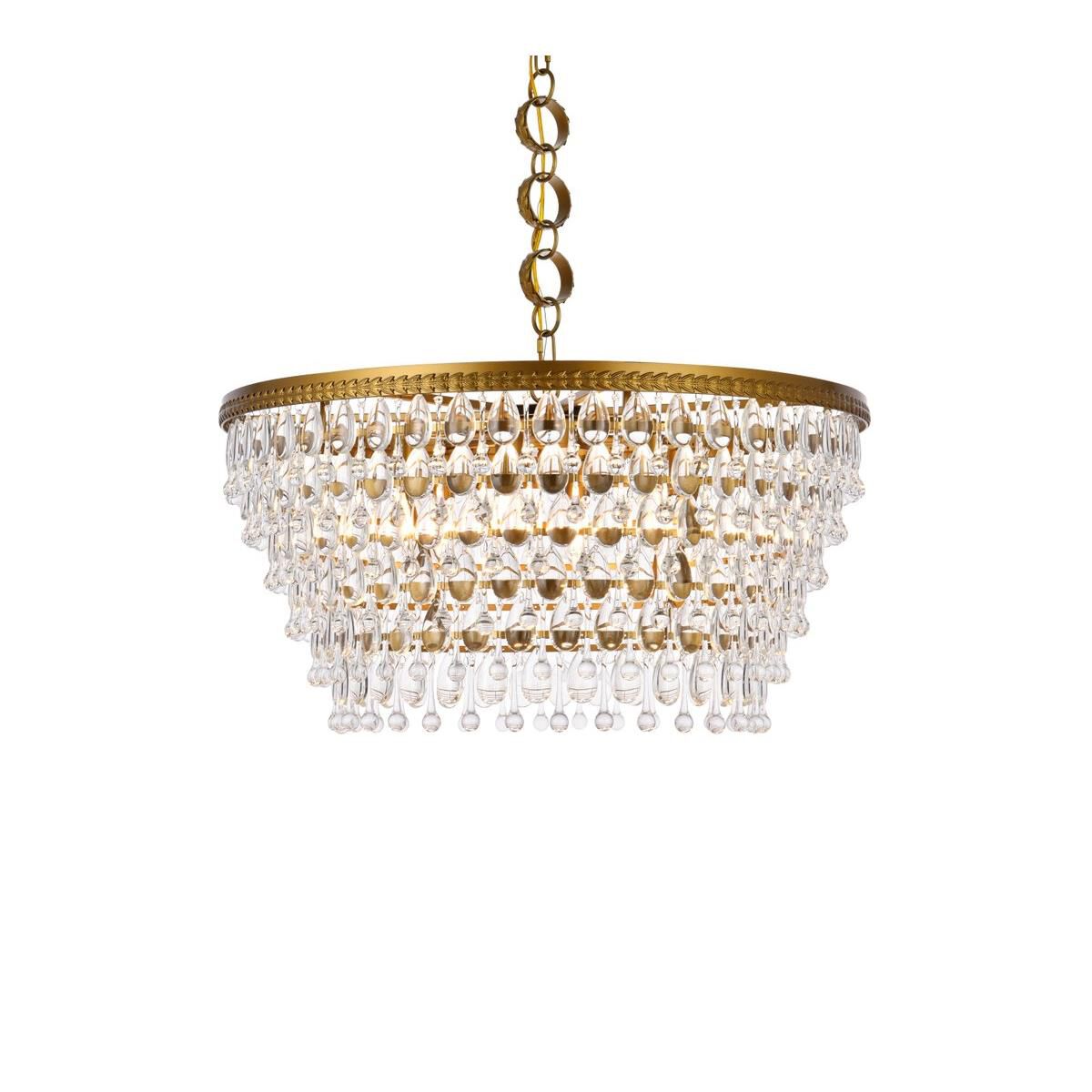 Nordic 28 Inch 6 Light Chandelier by Elegant Lighting