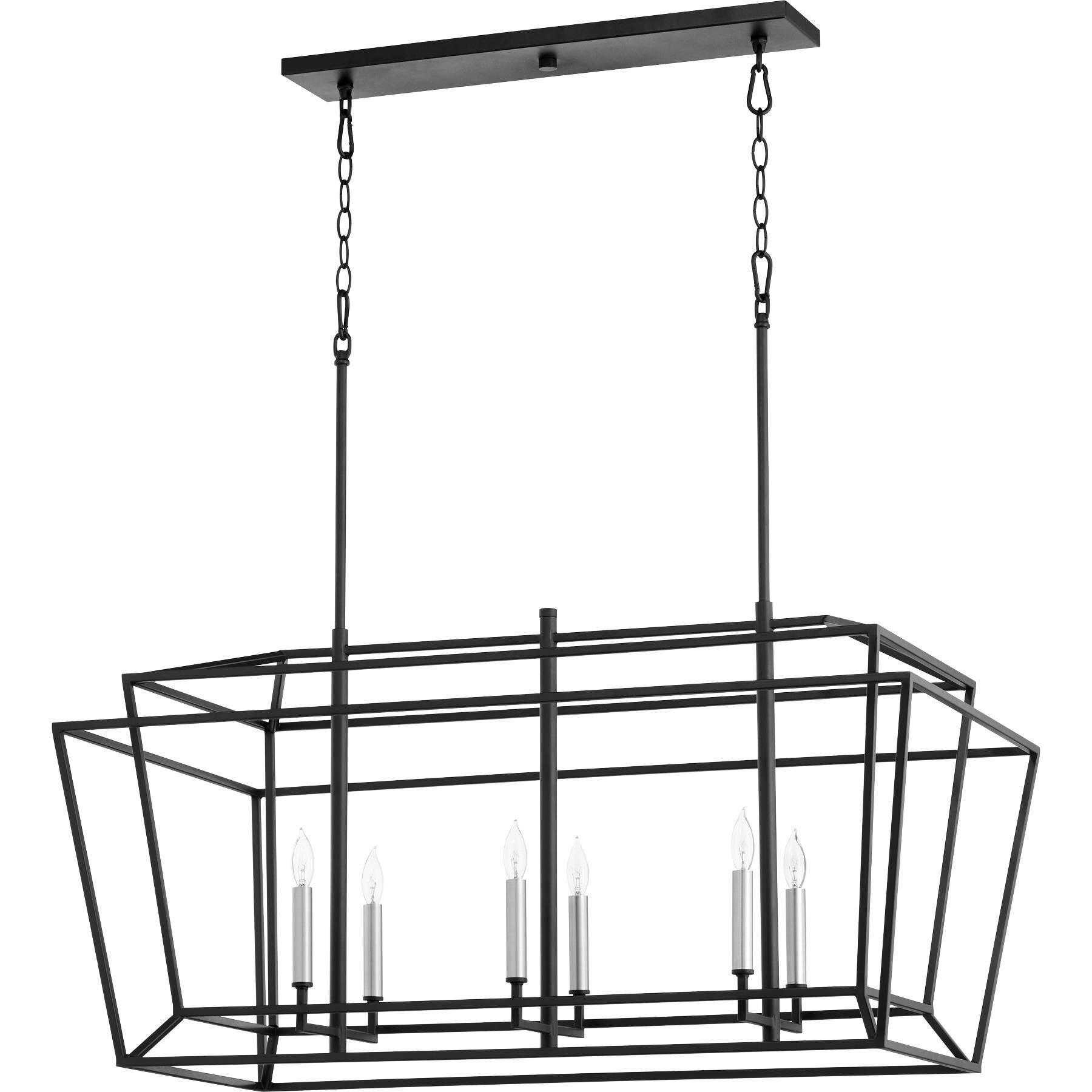 Monument 38 Inch 6 Light Linear Suspension Light by Quorum International