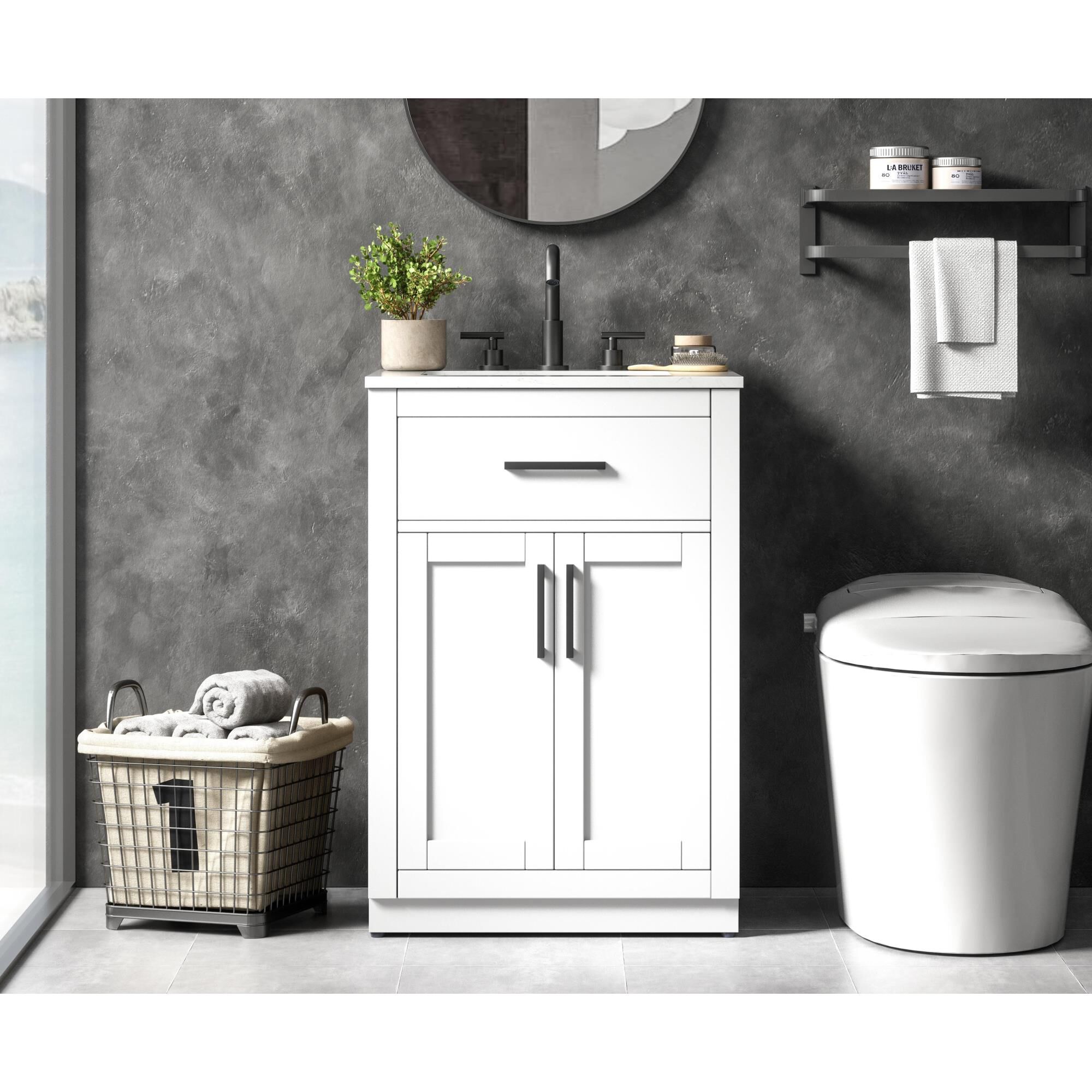 Alden 24 Inch Bath Vanity by Elegant Dcor