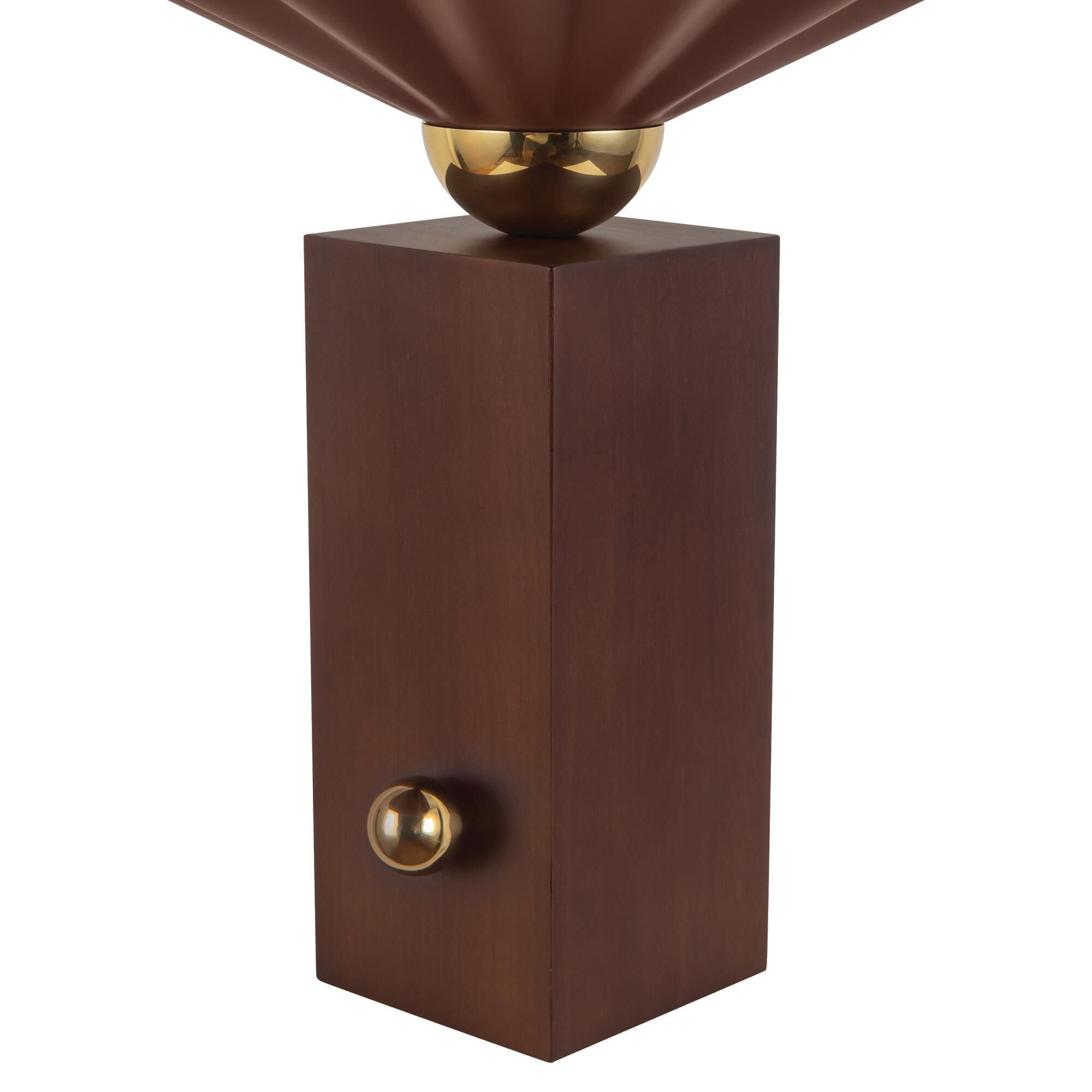 Shown in Burgundy finish and Matte Opal glass