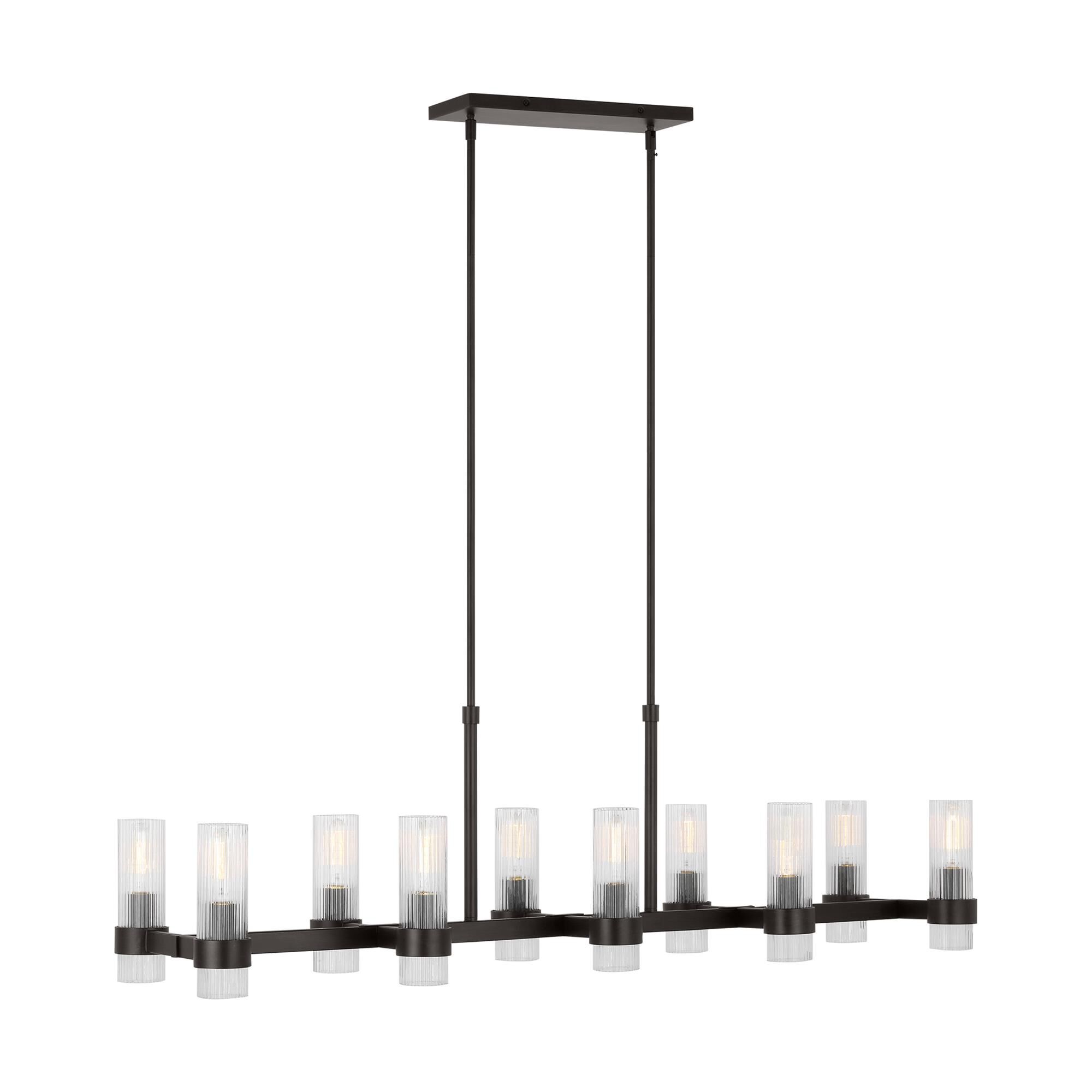 Shown in Aged Iron finish and Clear Glass s And Clear Glass s shade
