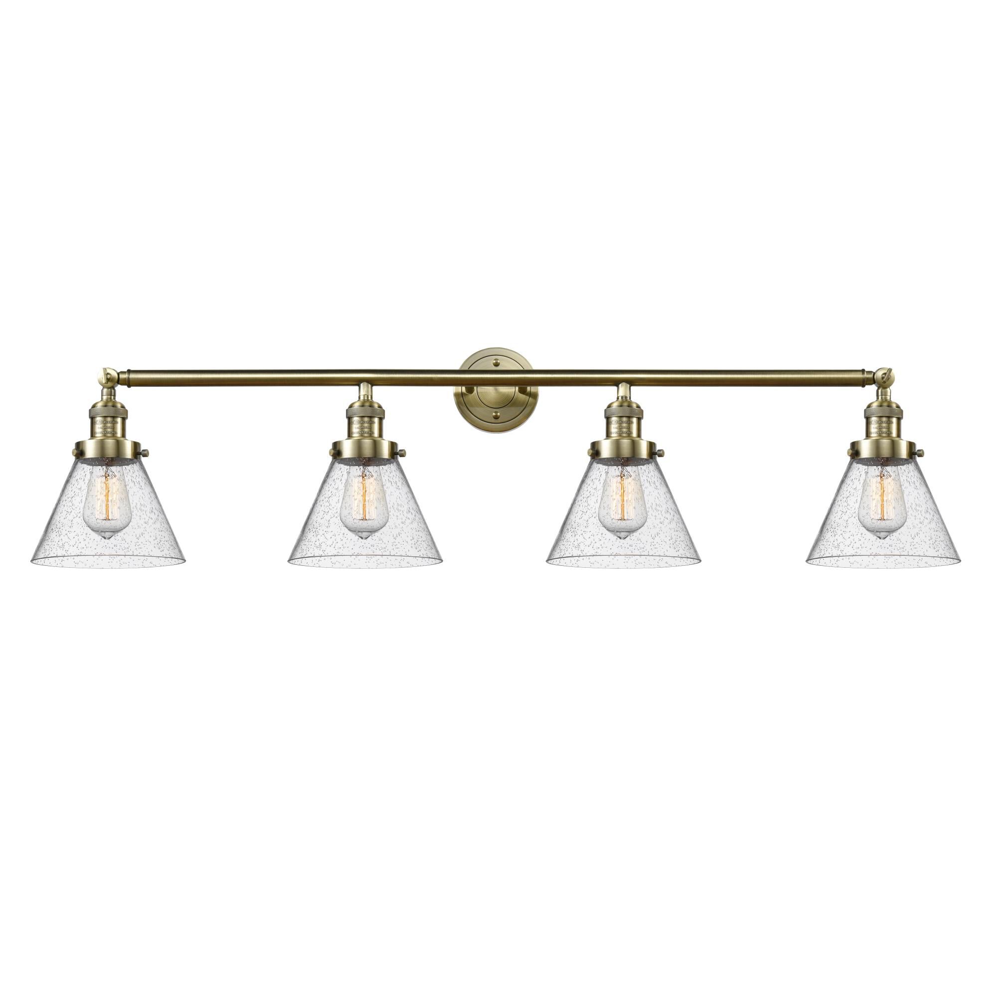 Bruno Marashlian Large Cone 43 Inch 4 Light Bath Vanity Light by Innovations Lighting