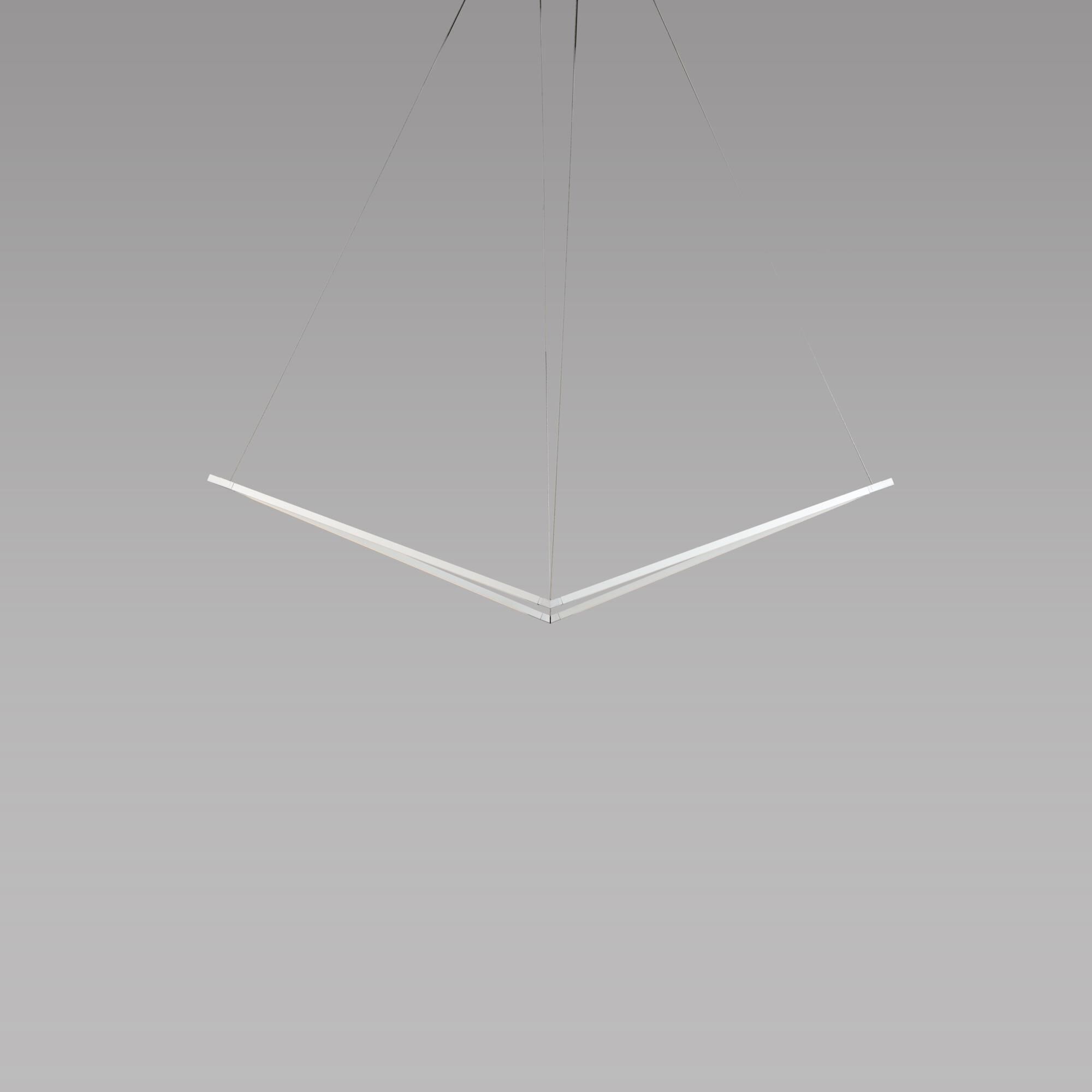 Kenneth Ng, Edmund Ng Z-Bar Pendant 48 Inch LED Large Pendant by Koncept