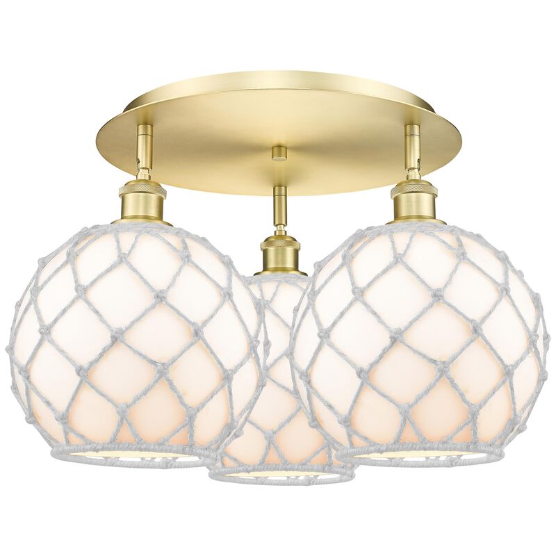Bruno Marashlian Farmhouse Rope 22 Inch Flush Mount by Innovations Lighting