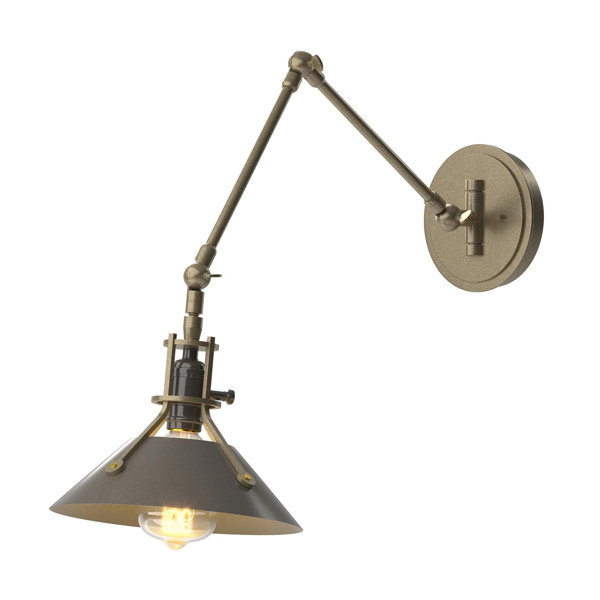 Shown in Soft Gold finish and Dark Smoke accent