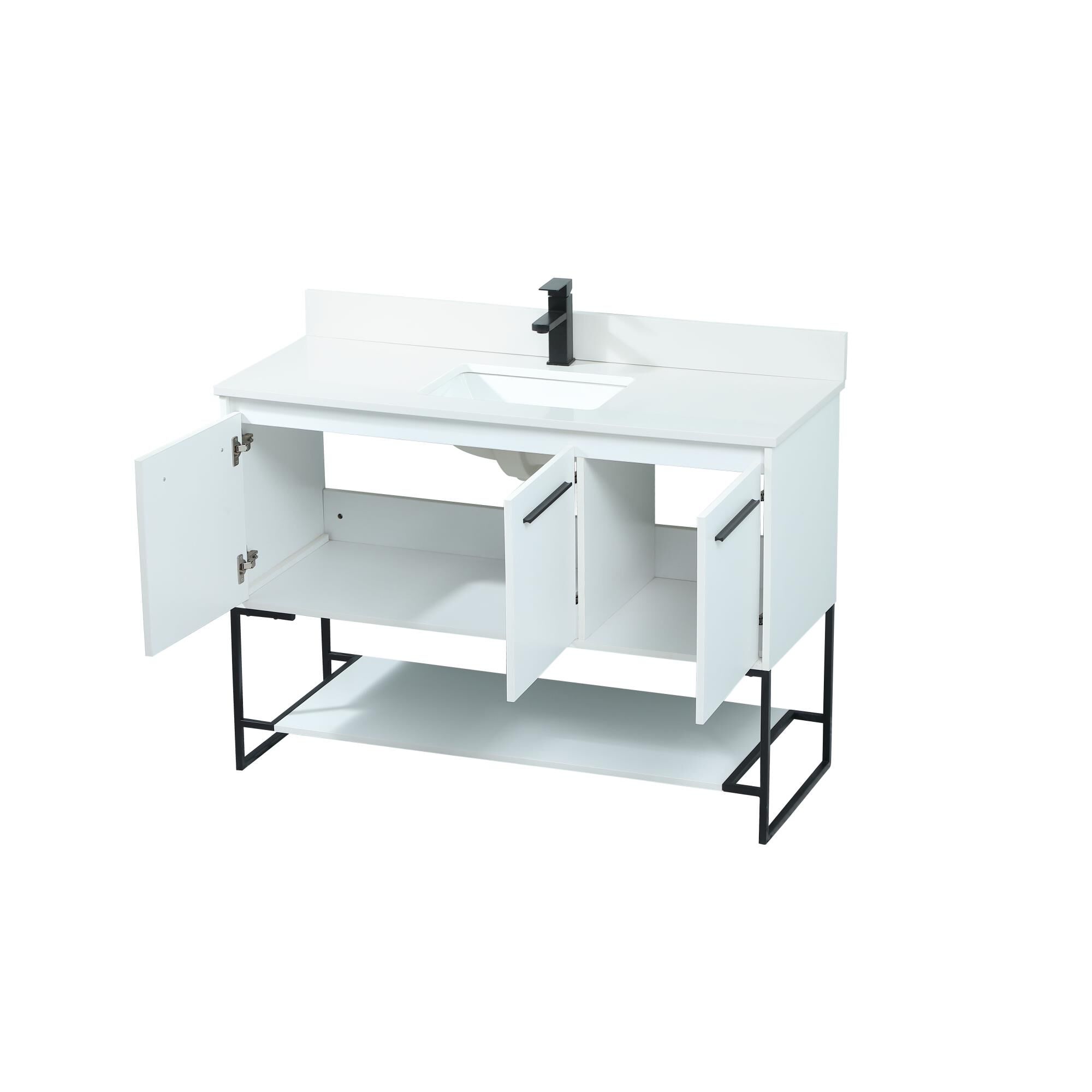 Shown in White finish