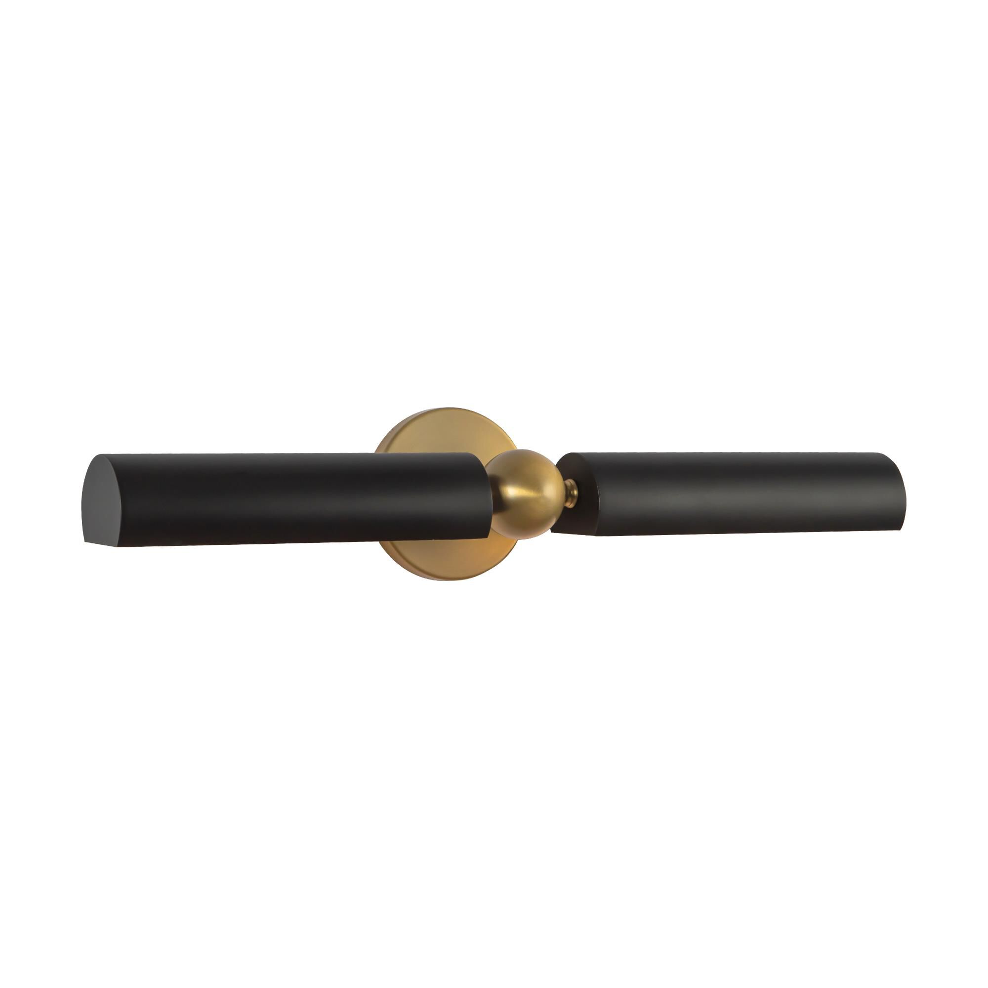 Shown in Brushed Gold and Matte Black finish and Steel shade