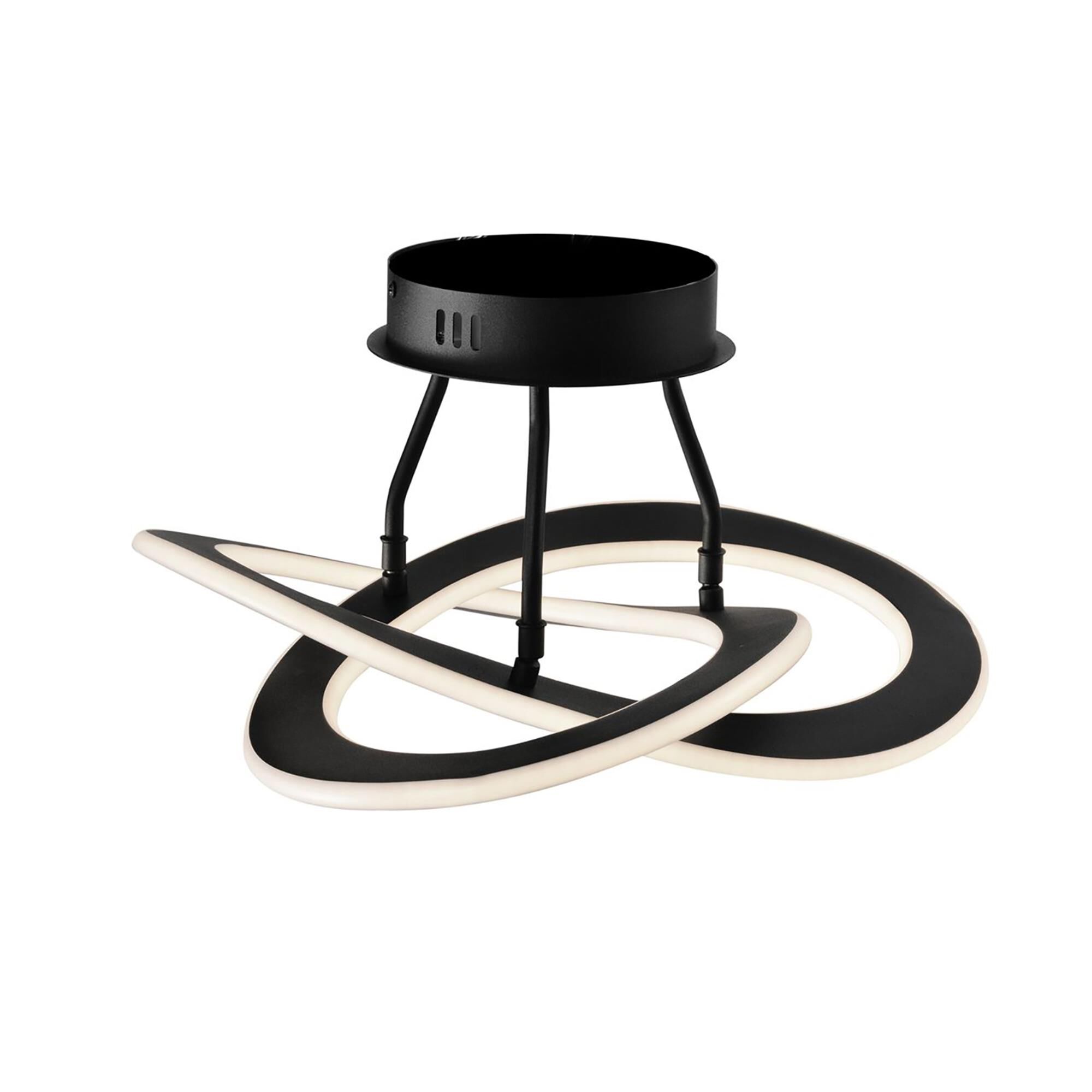 Wave 17 Inch 2 Light LED Semi Flush Mount,