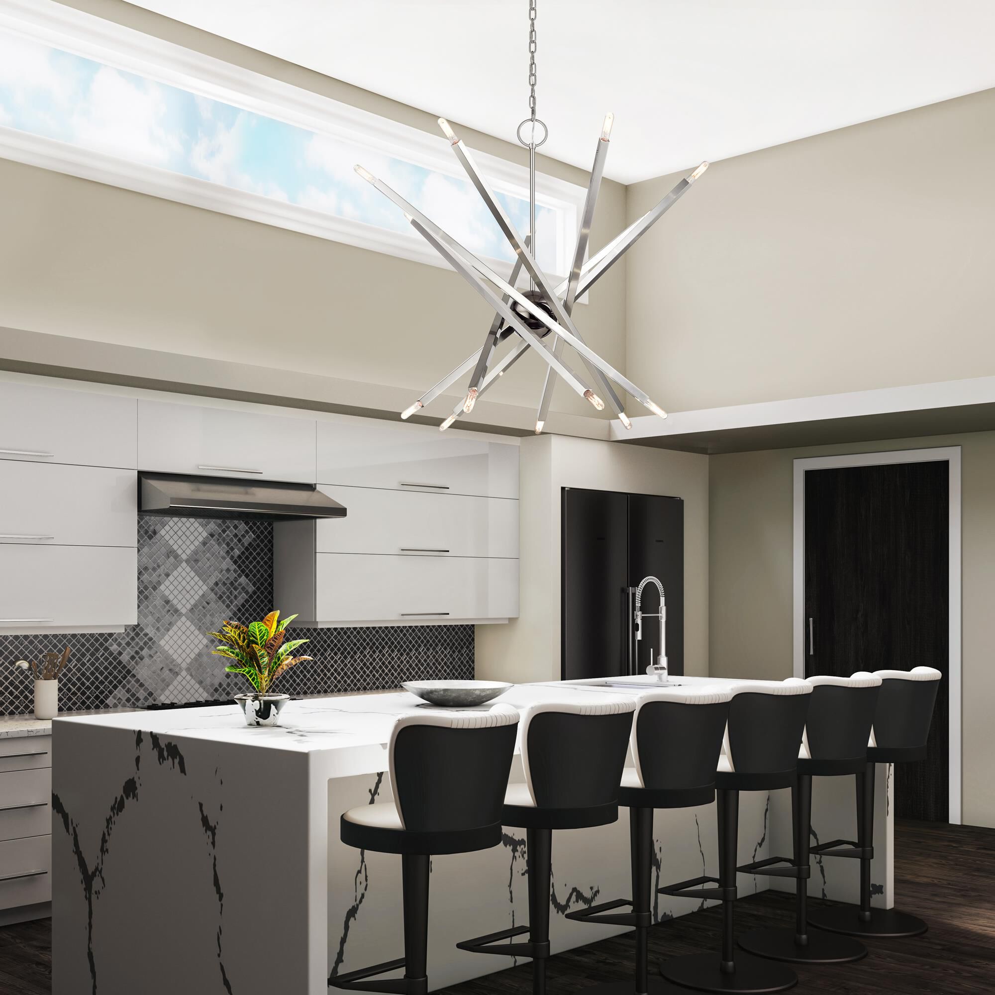 Shown in Brushed Nickel finish