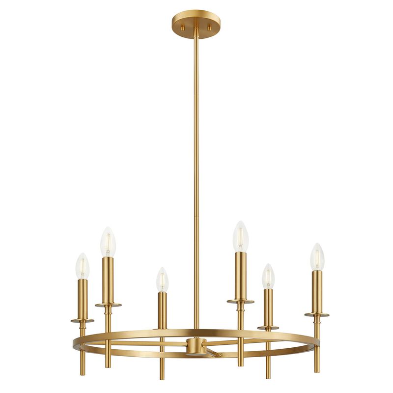25 Inch Chandelier by Meridian Lighting
