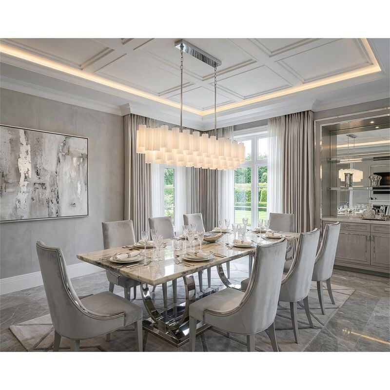 Addis Large Linear Chandelier by Crystorama