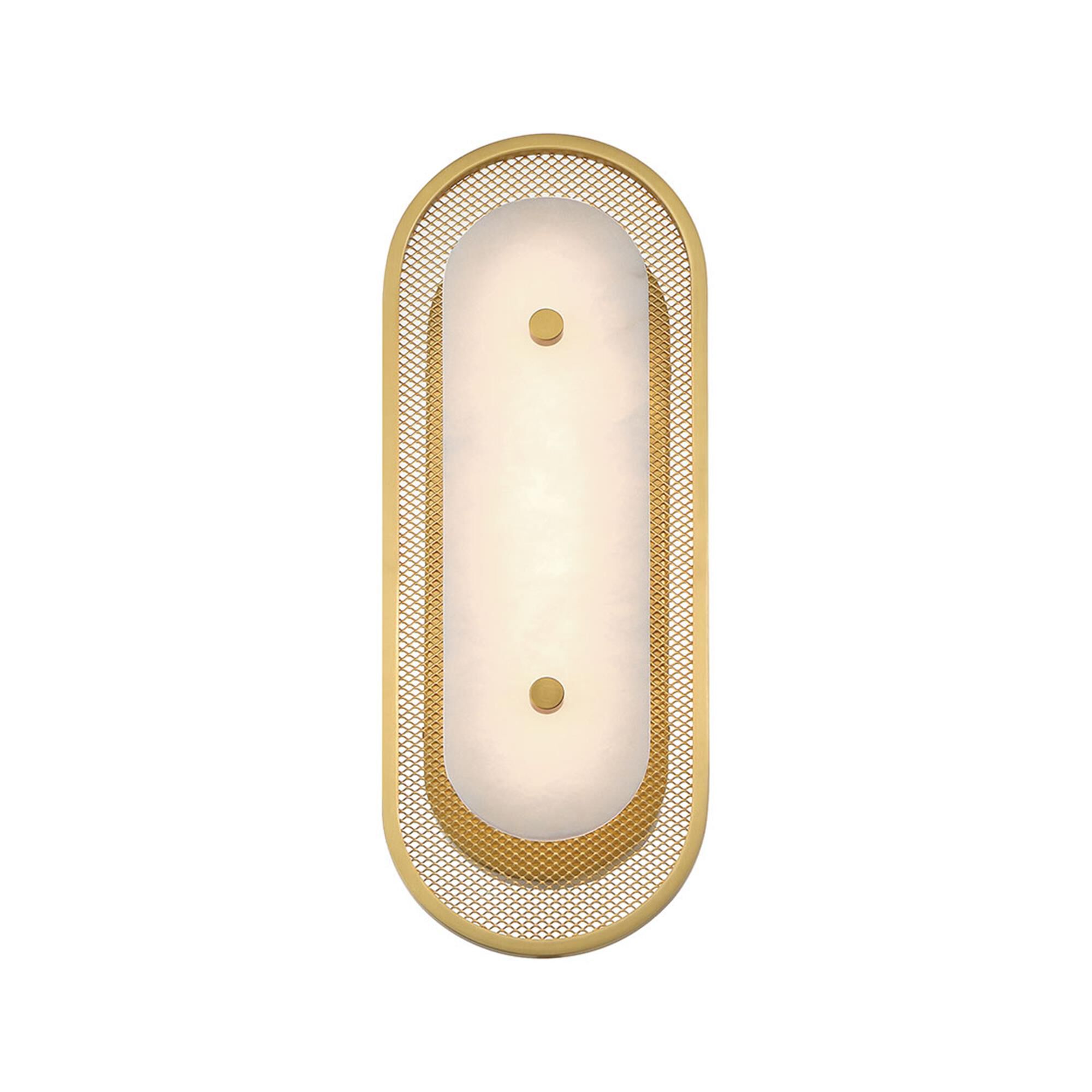 Shown in Gold finish and Alabaster glass