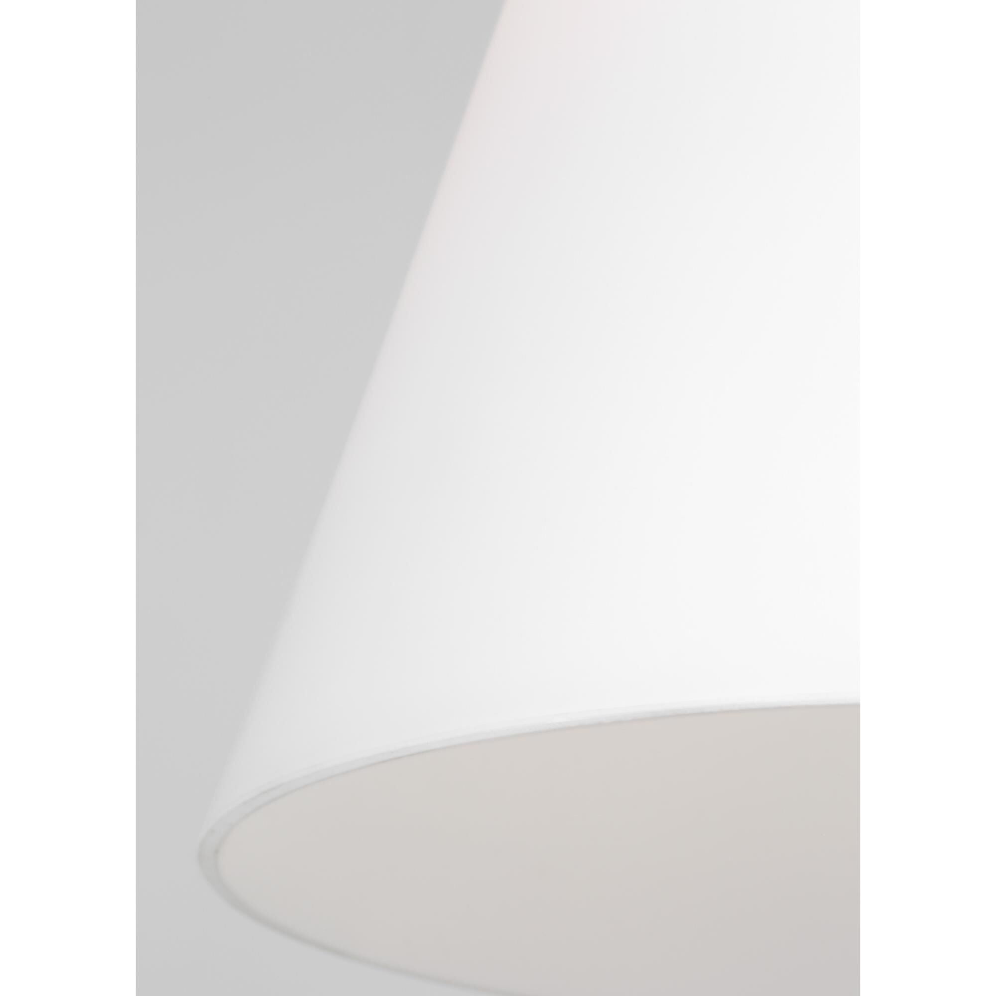 Shown in Midnight Black finish and Etched White Glass s shade