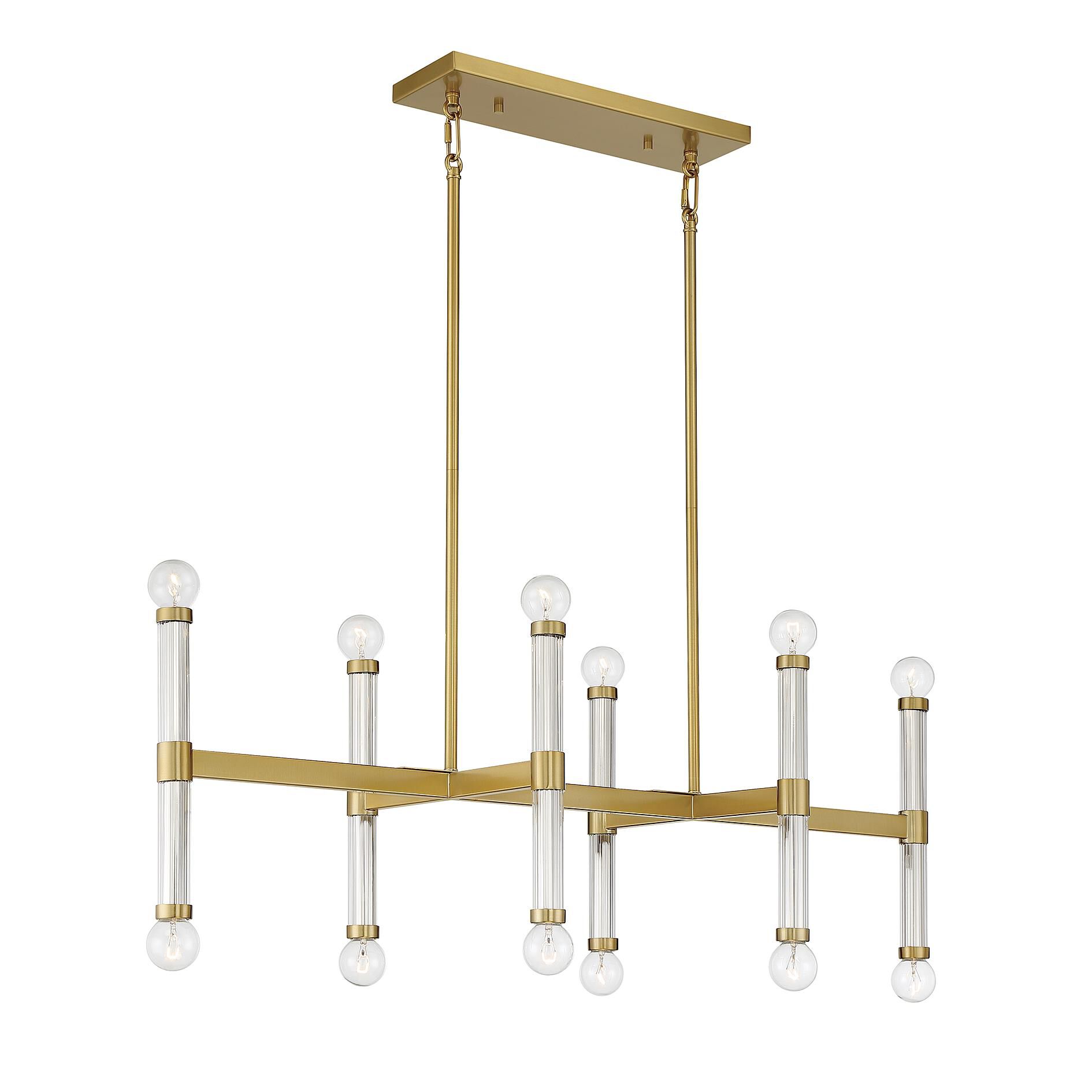 Lighting One Kingsburg 38 Inch 12 Light Linear Suspension Light by Savoy House