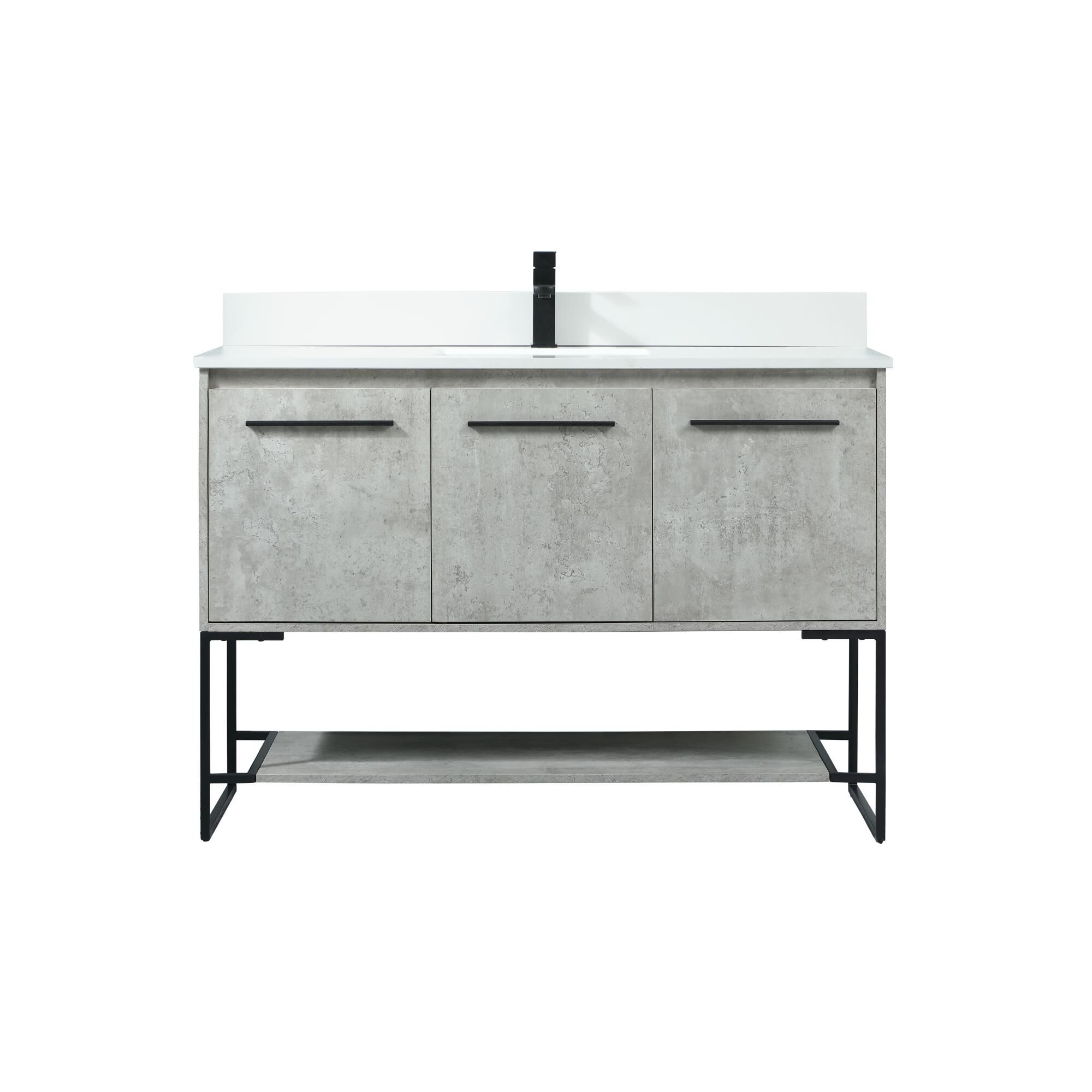 Shown in Concrete Grey finish
