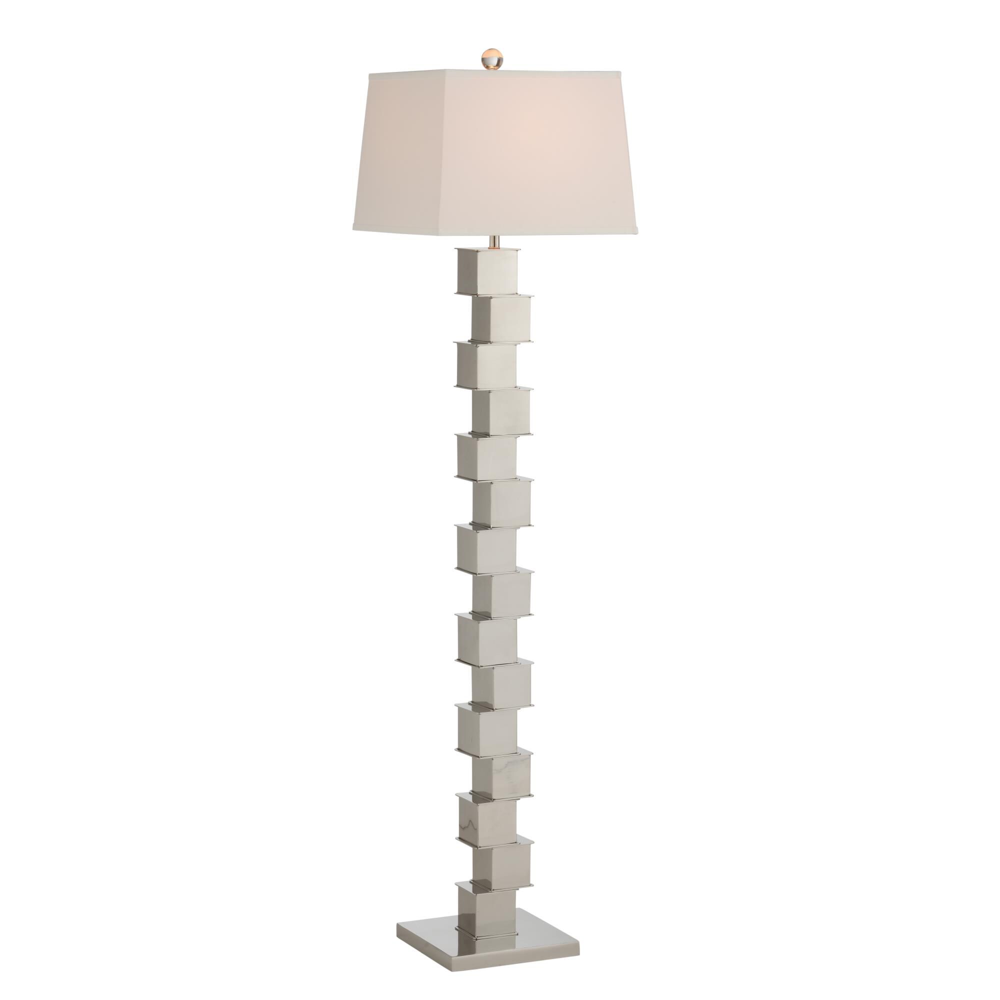 Shown in Polished Nickel finish and Off White Silkette shade