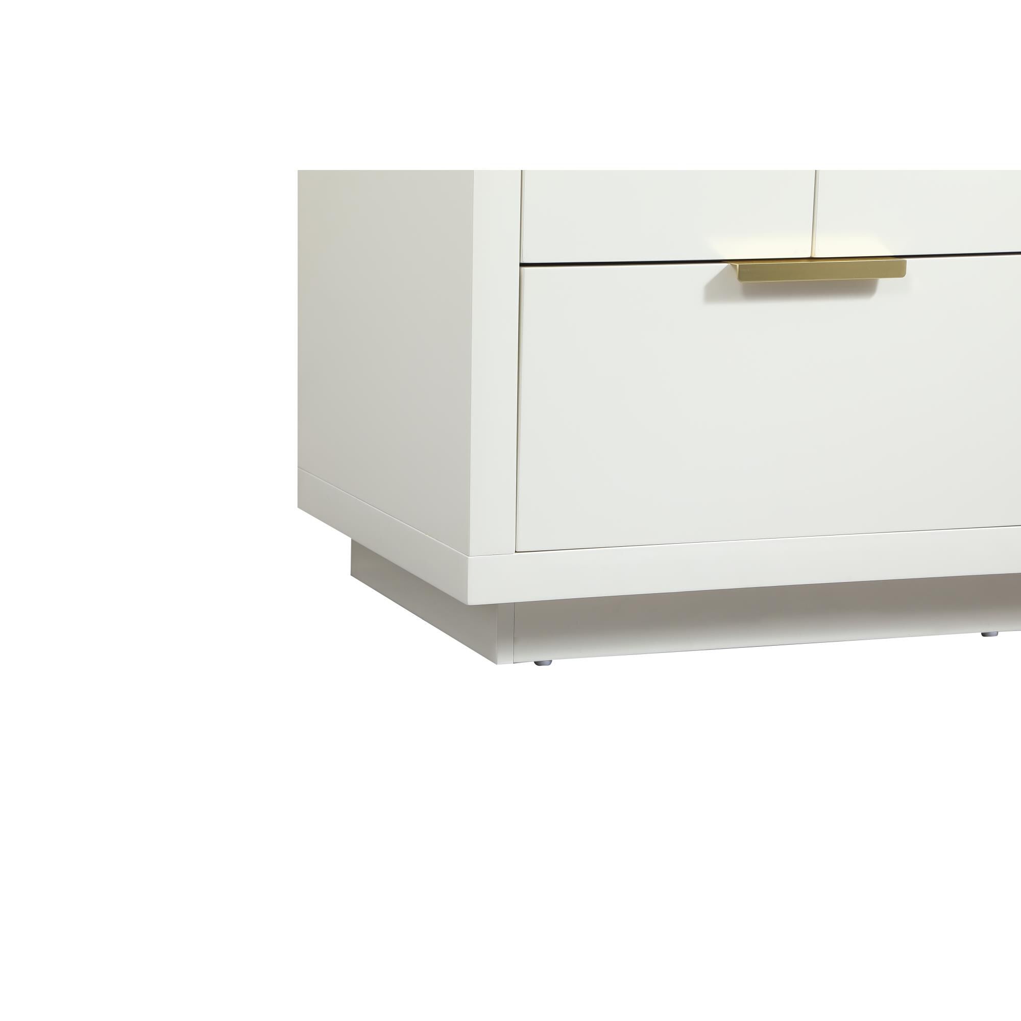 Shown in White finish