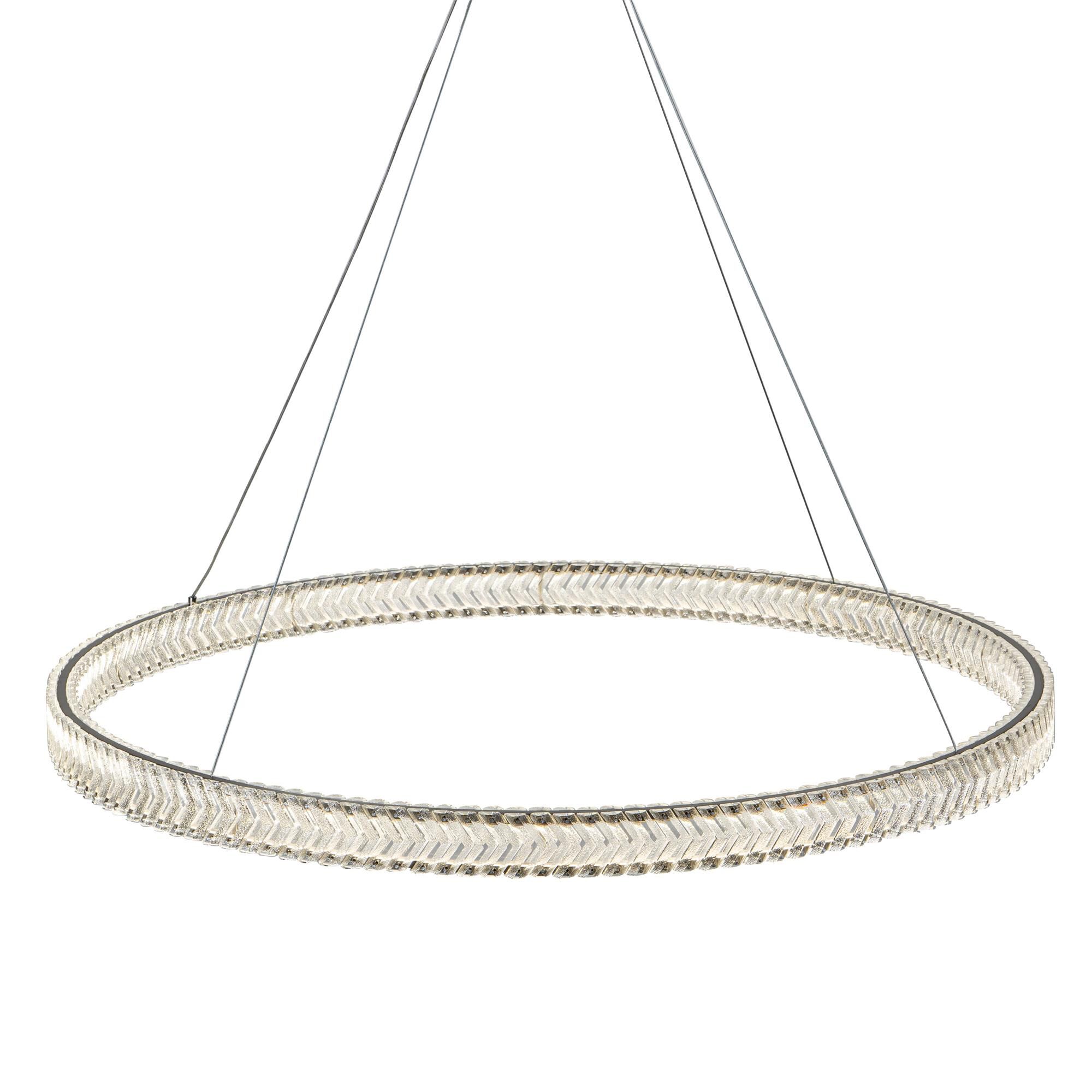 Chevron 39 Inch Chandelier by Artcraft