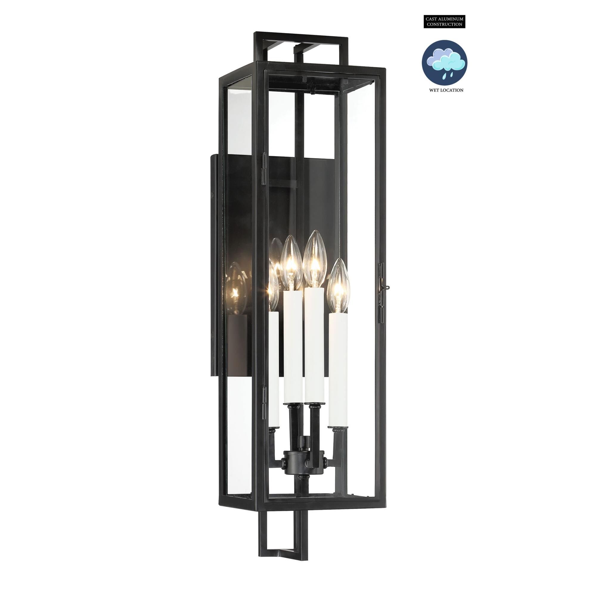 Knoll Road 27 Inch Tall 4 Light Outdoor Wall Light by Minka Lavery