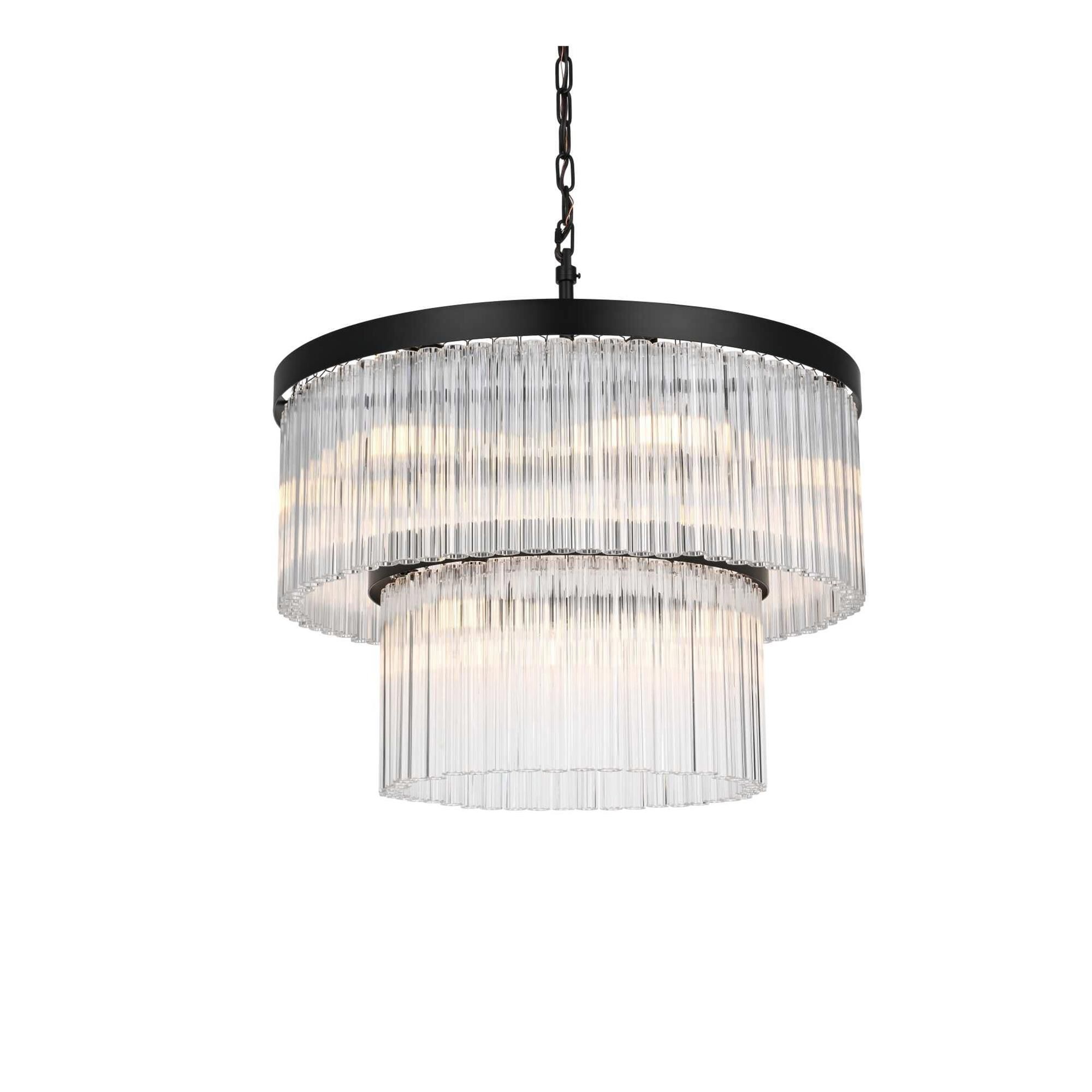 Harlow 24 Inch Chandelier by Elegant Lighting