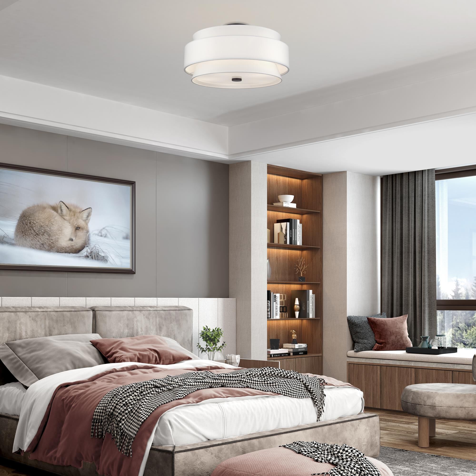 Fontana 21 Inch Semi Flush Mount by Livex Lighting