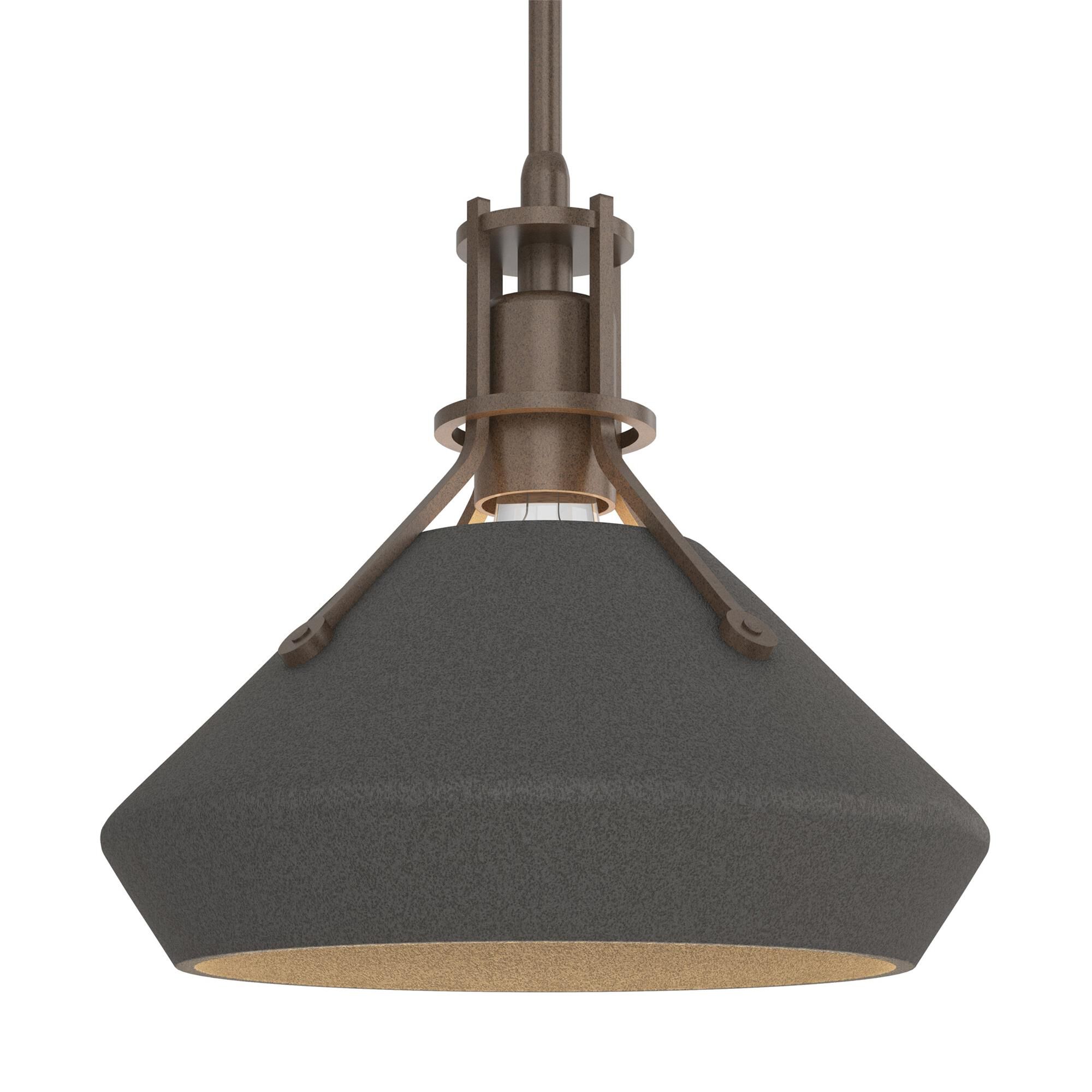 Shown in Bronze finish and Natural Iron  accent