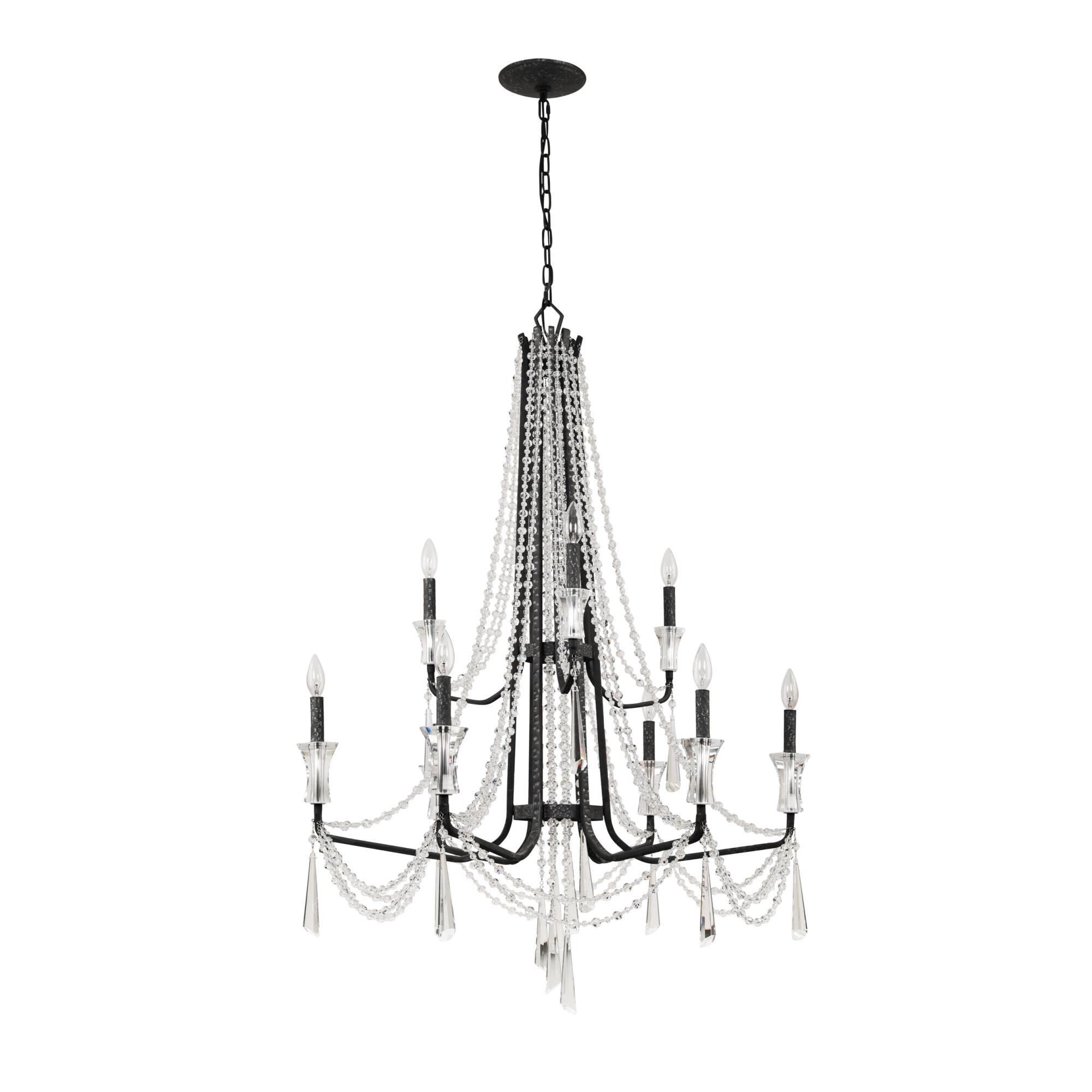 Barcelona 34 Inch 9 Light Chandelier by Varaluz