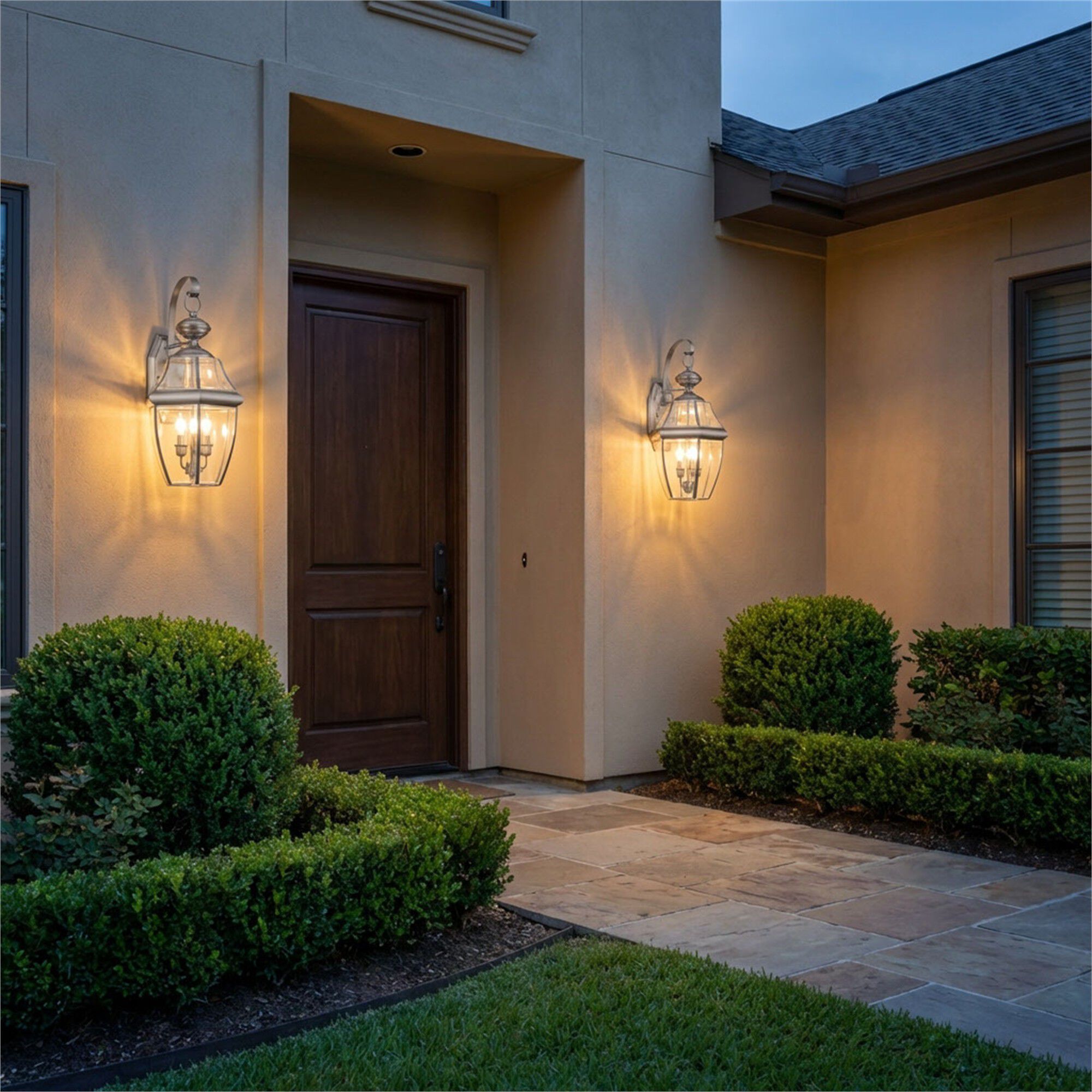 Lancaster 20 Inch Tall 2 Light Outdoor Wall Light,