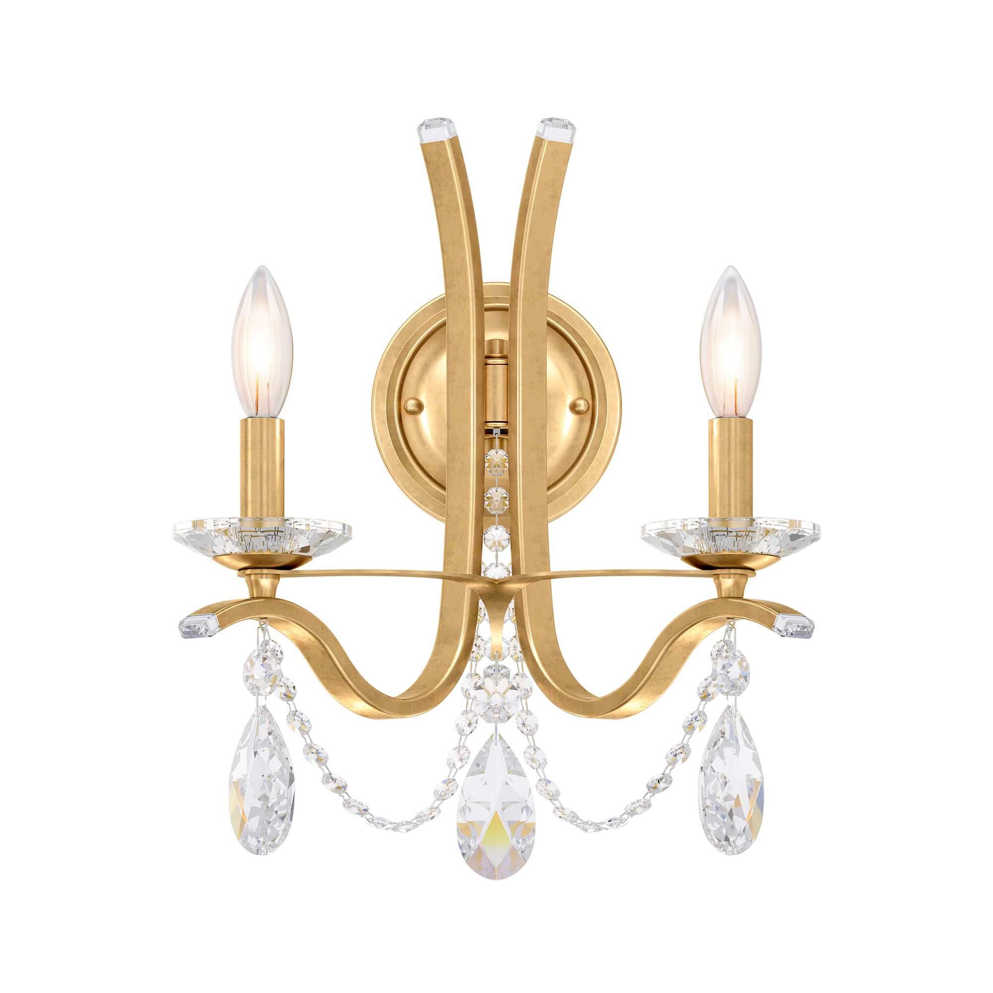 Shown in Heirloom Gold finish and Clear Radiance crystal