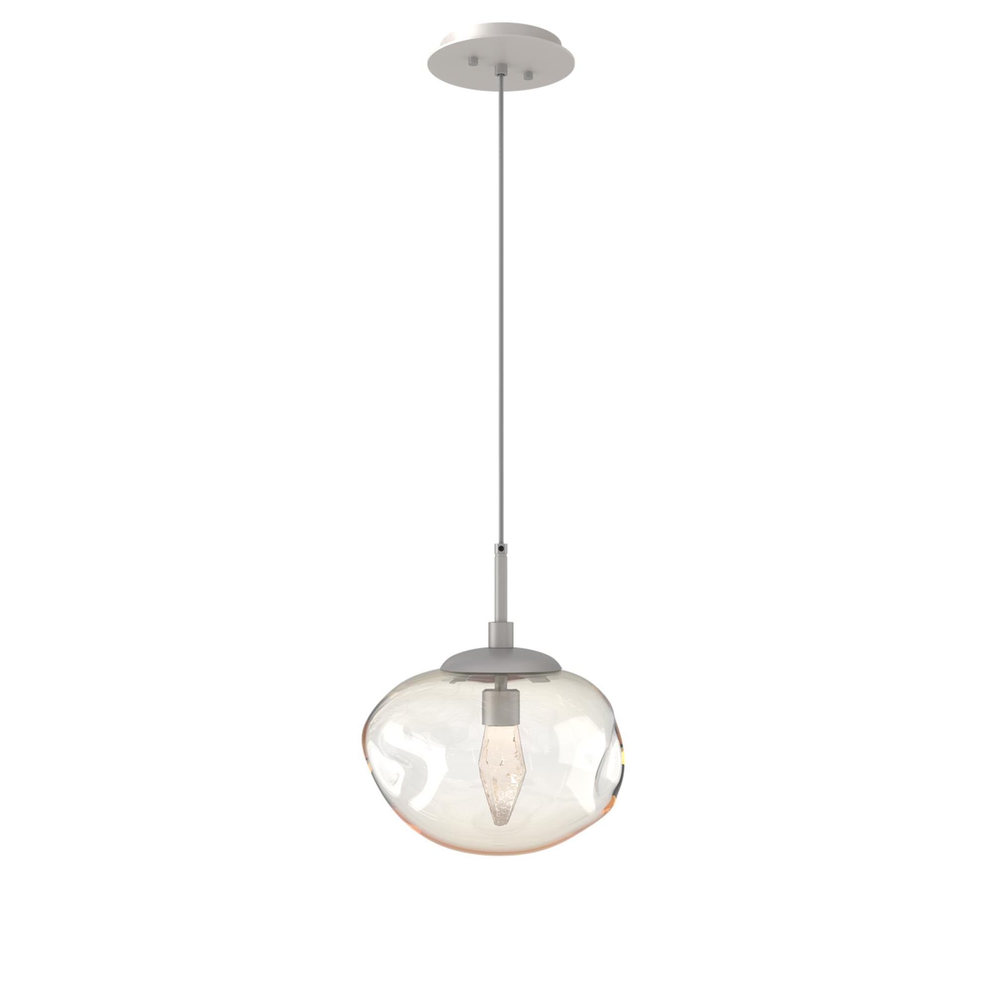 Shown in Metallic Beige Silver finish and Geo Inner Amber Outer glass