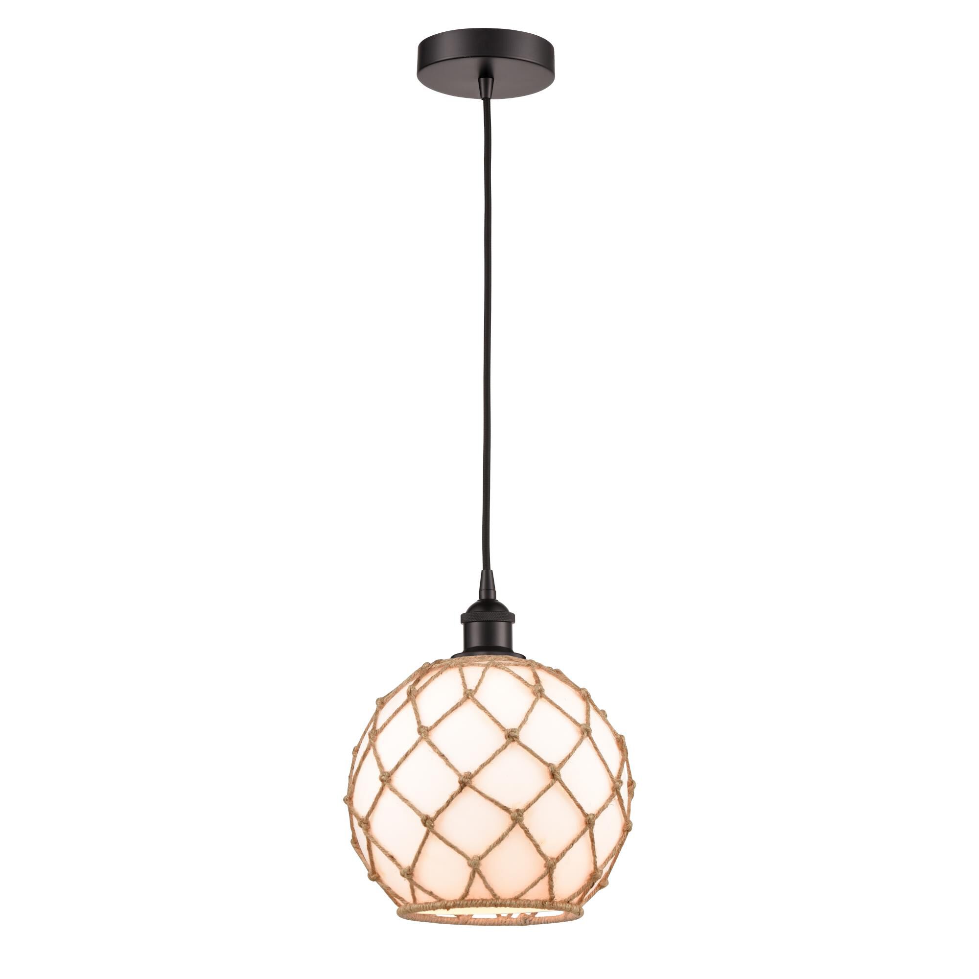 Bruno Marashlian Farmhouse Rope 10 Inch Mini Pendant by Innovations Lighting