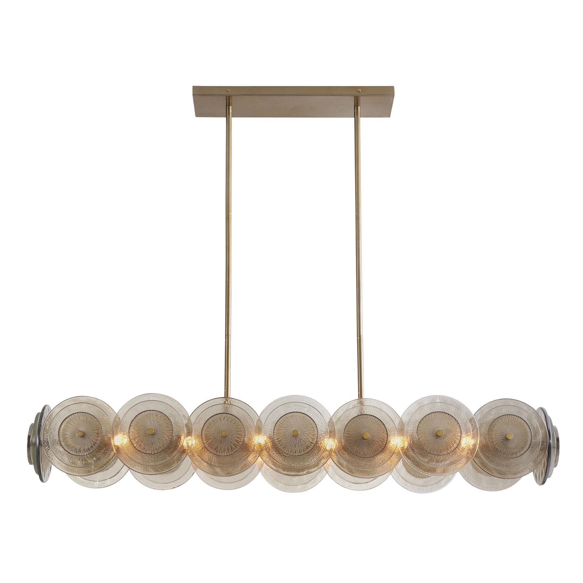 Kinlee 51 Inch 12 Light Linear Suspension Light by Arteriors Home