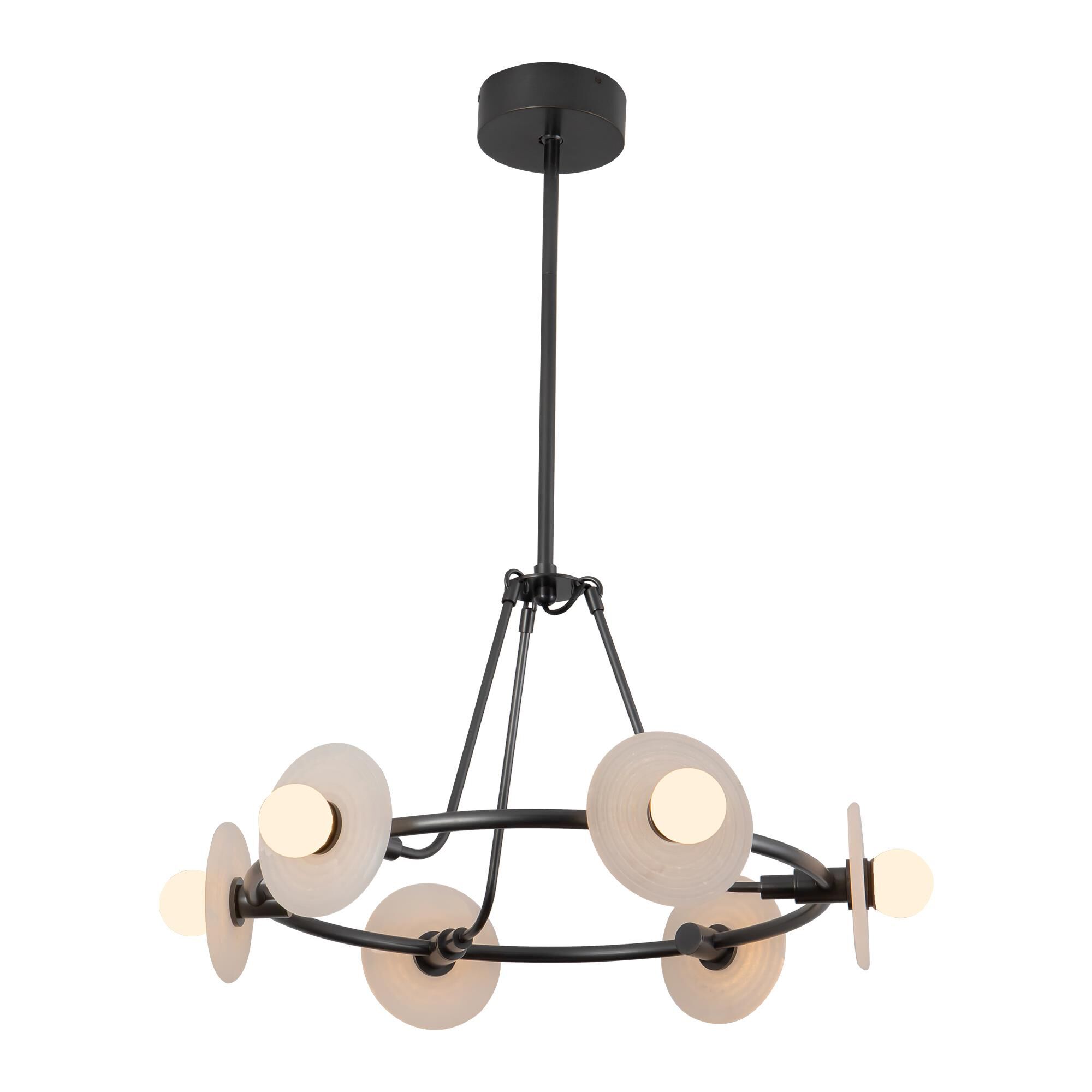 Alan Pepin Dahlia 28 Inch Chandelier by Alora Lighting