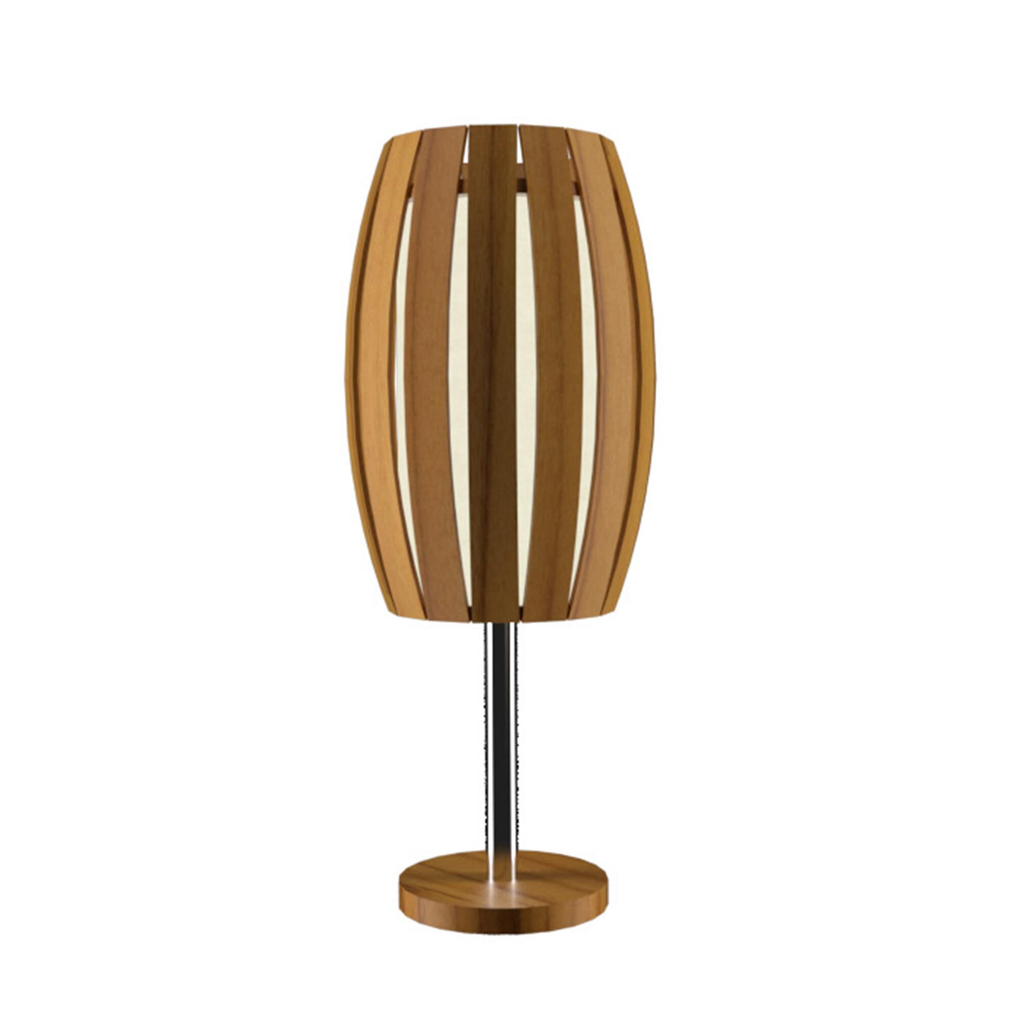 Shown in Teak finish and Raw Cotton shade