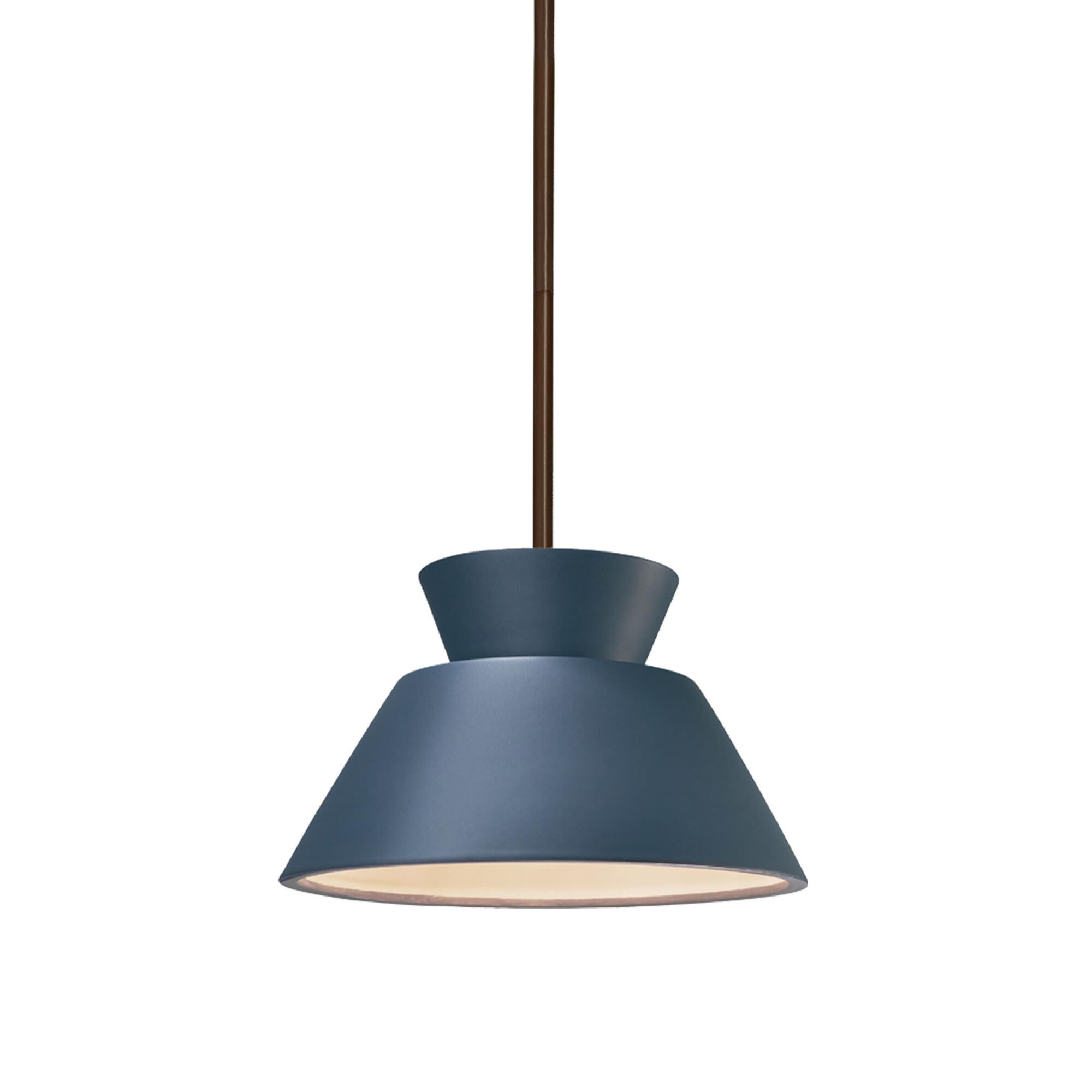 Trapezoid 11 Inch Mini Pendant by Justice Design Group