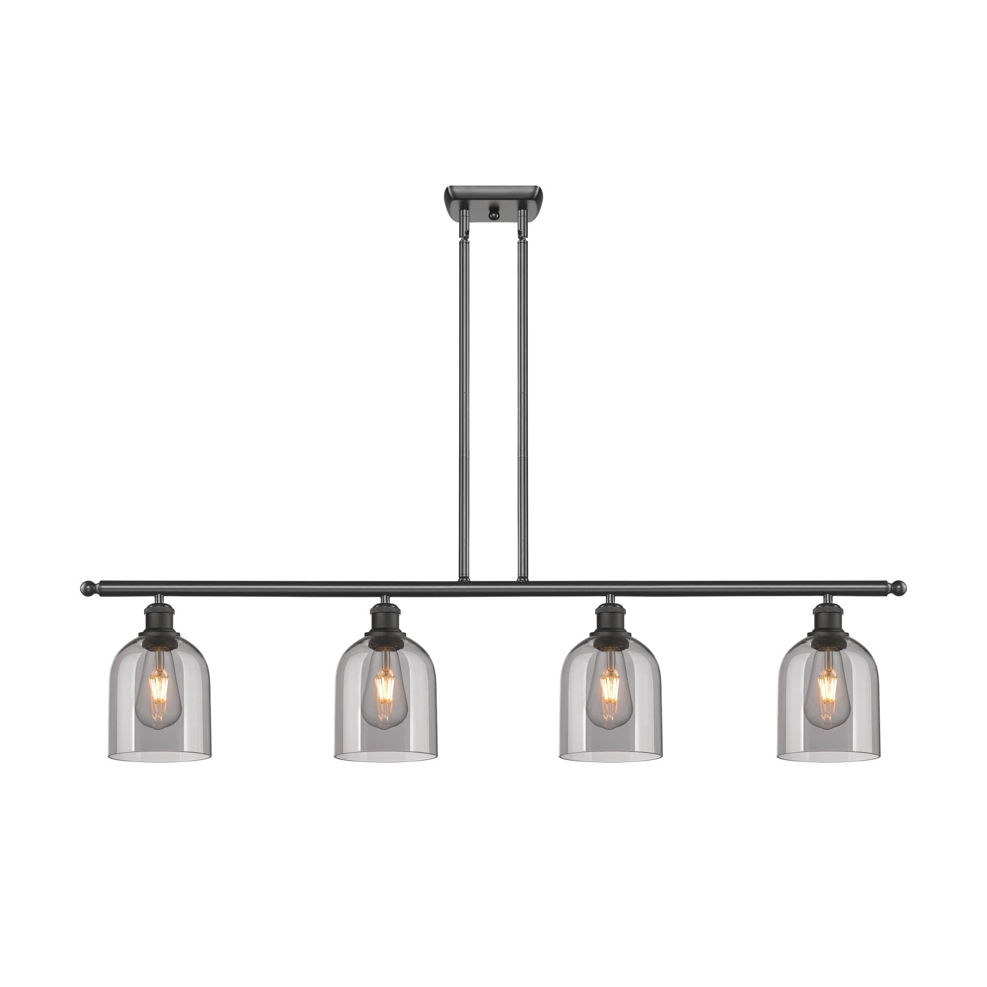 Shown in Oil Rubbed Bronze finish and Light Smoke glass