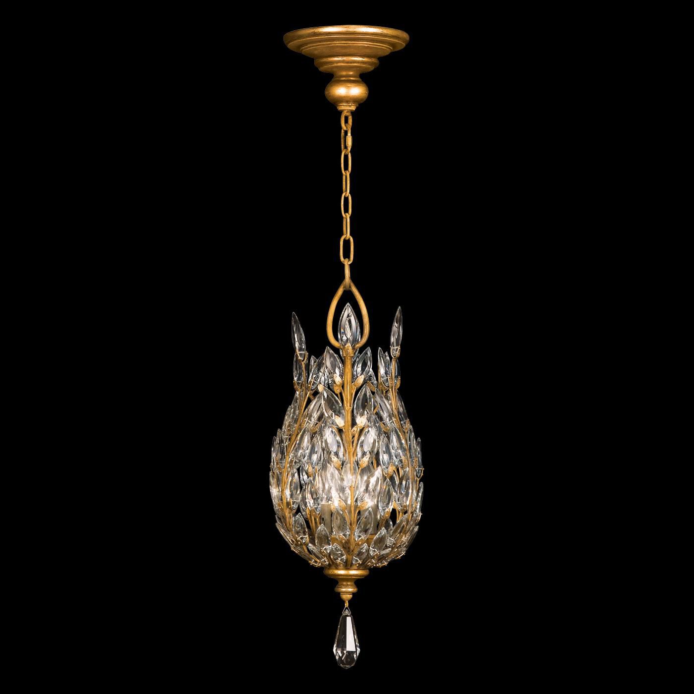 Crystal Laurel Outdoor Hanging Lantern by Fine Art Handcrafted Lighting