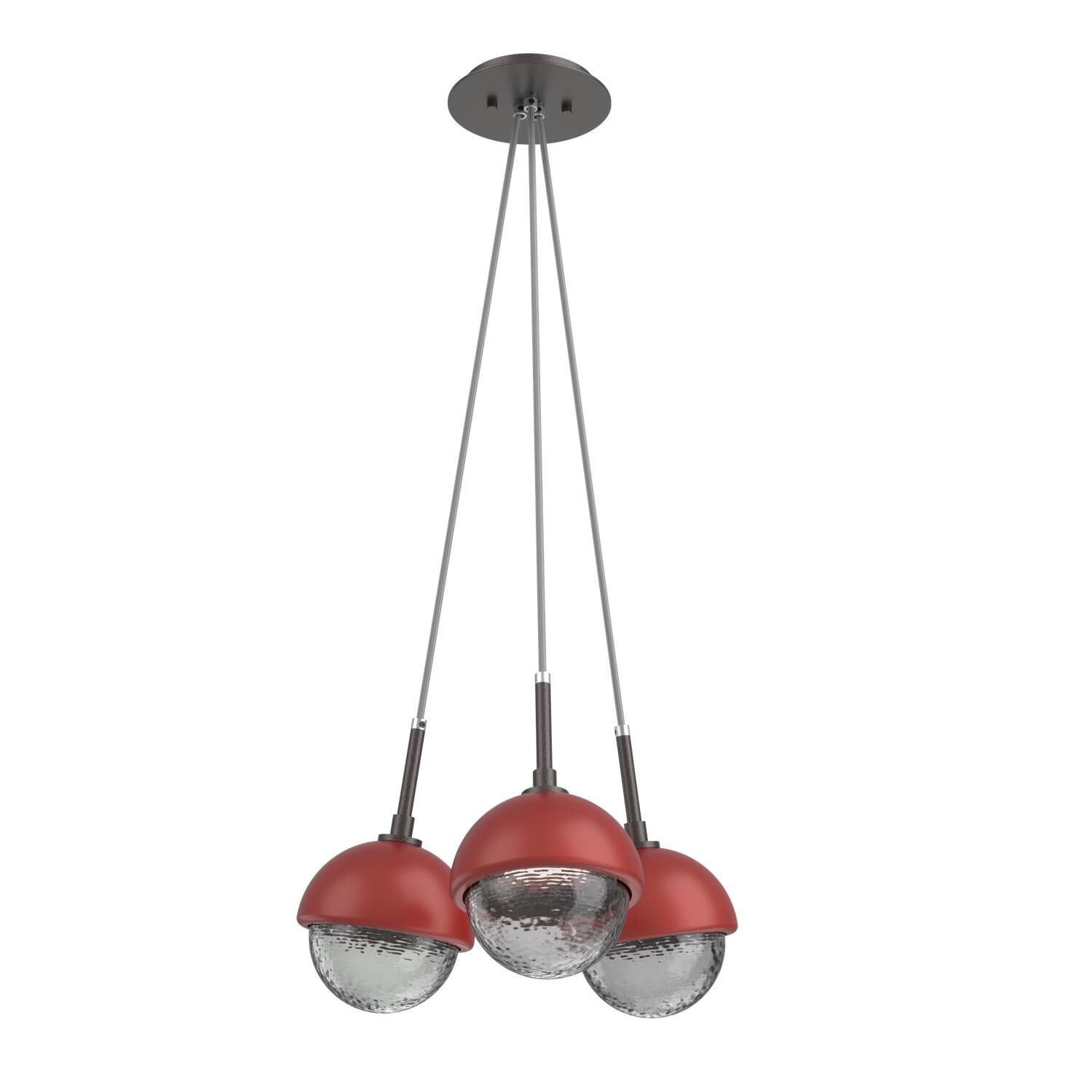Shown in Graphite finish and Smoke glass and Cinnamon Red accent