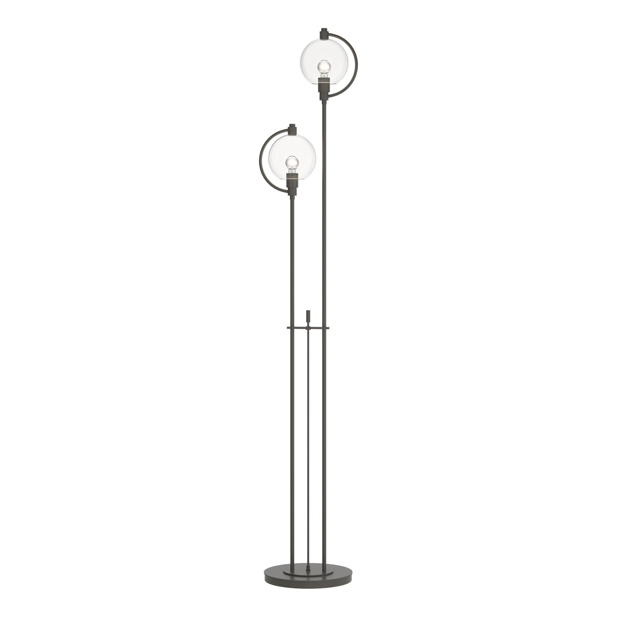 Shown in Dark Smoke finish and Clear  glass