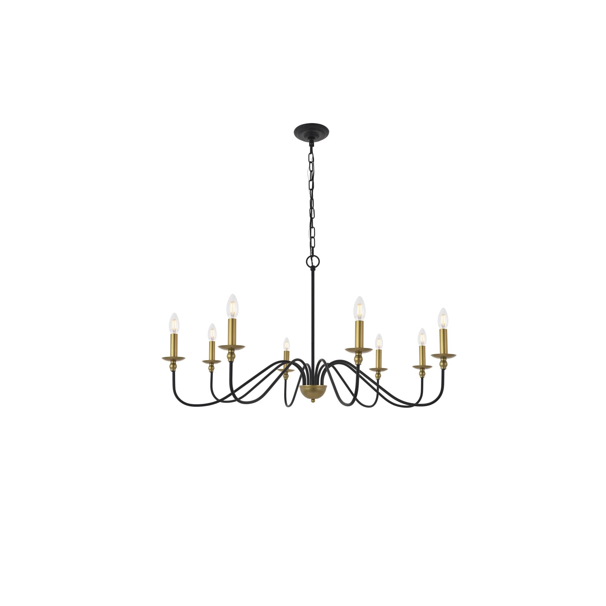 Rohan 42 Inch 8 Light Chandelier by Elegant Lighting