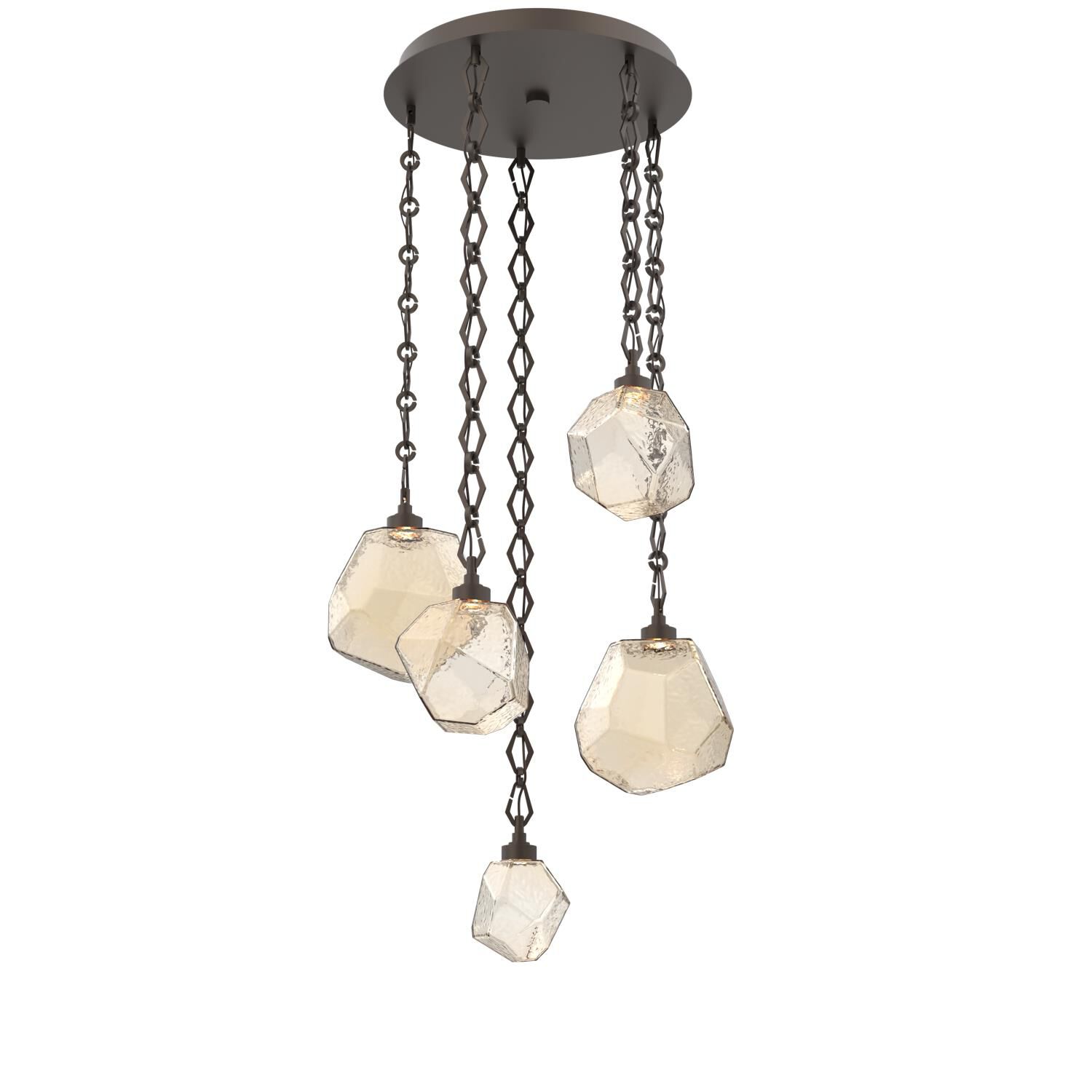 Levi Wilson Gem 23 Inch Multi Light Pendant by Hammerton Studio